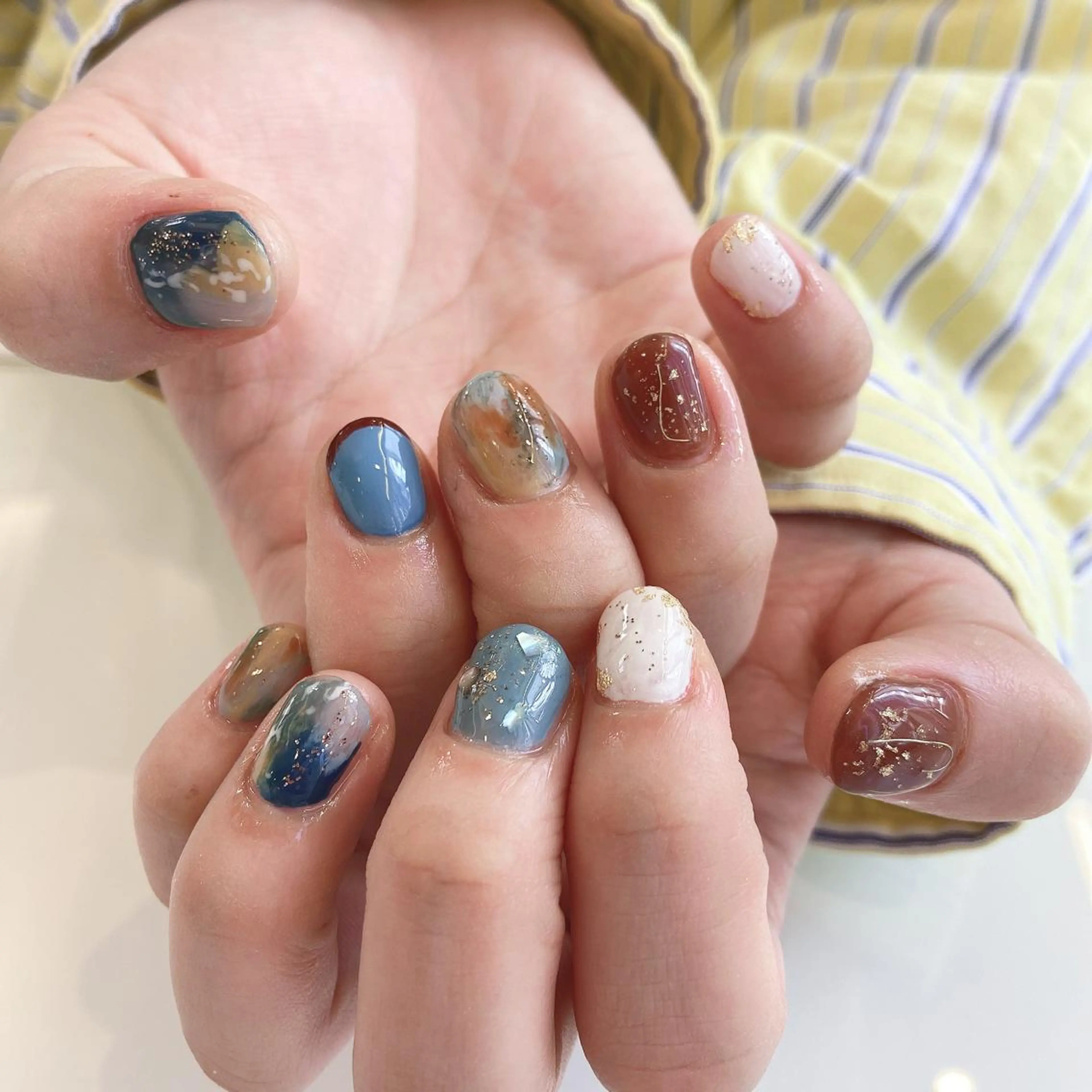 ネイル 韓国風✨髪質改善✨ 縮毛矯正✨松浦知奈美のヘアスタイル