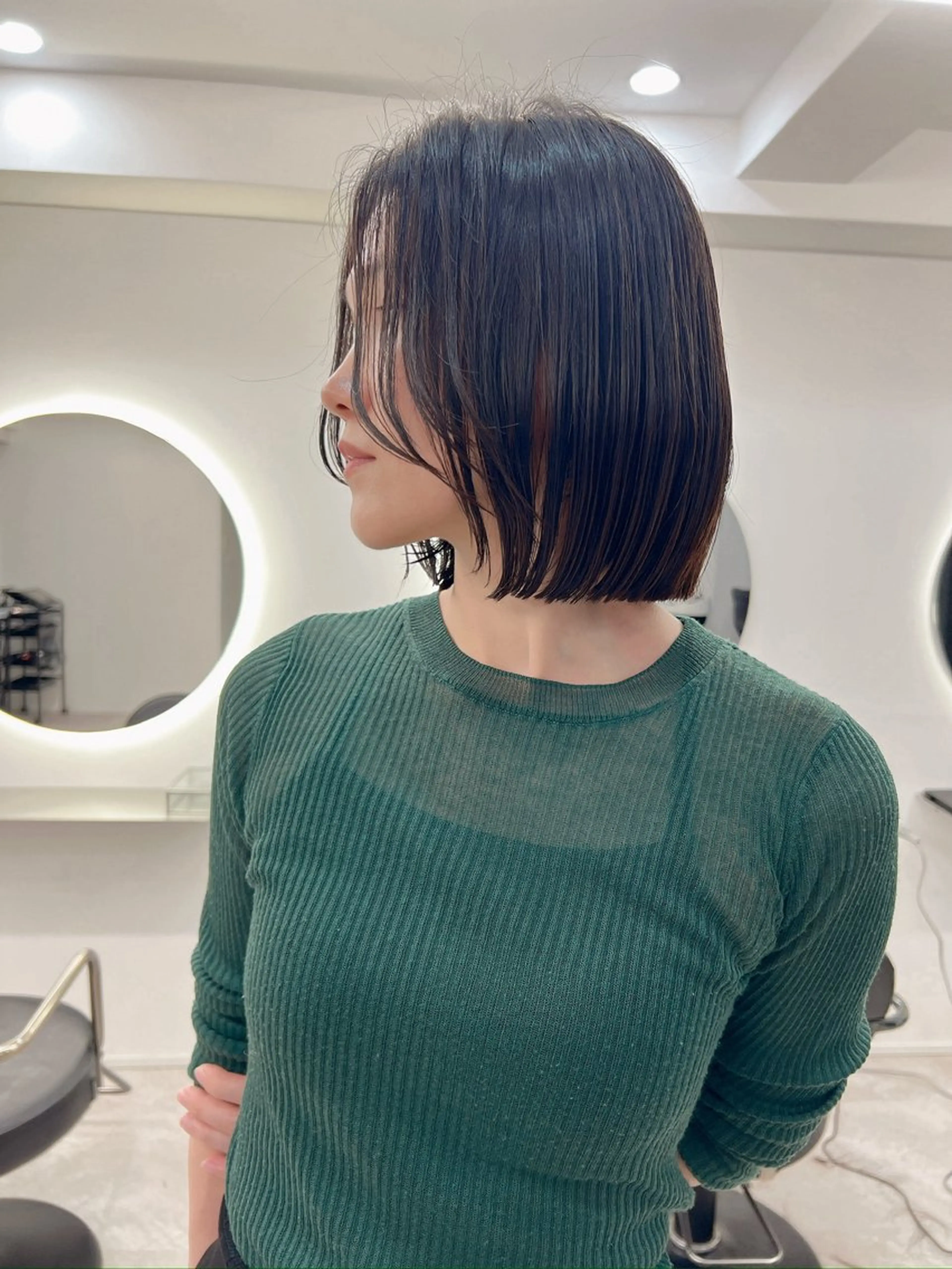 ショート 切りっぱなしボブ 前下がりボブ ショートボブ ボブ タンバルモリ ショート/ ボブ/今井皓のヘアスタイル