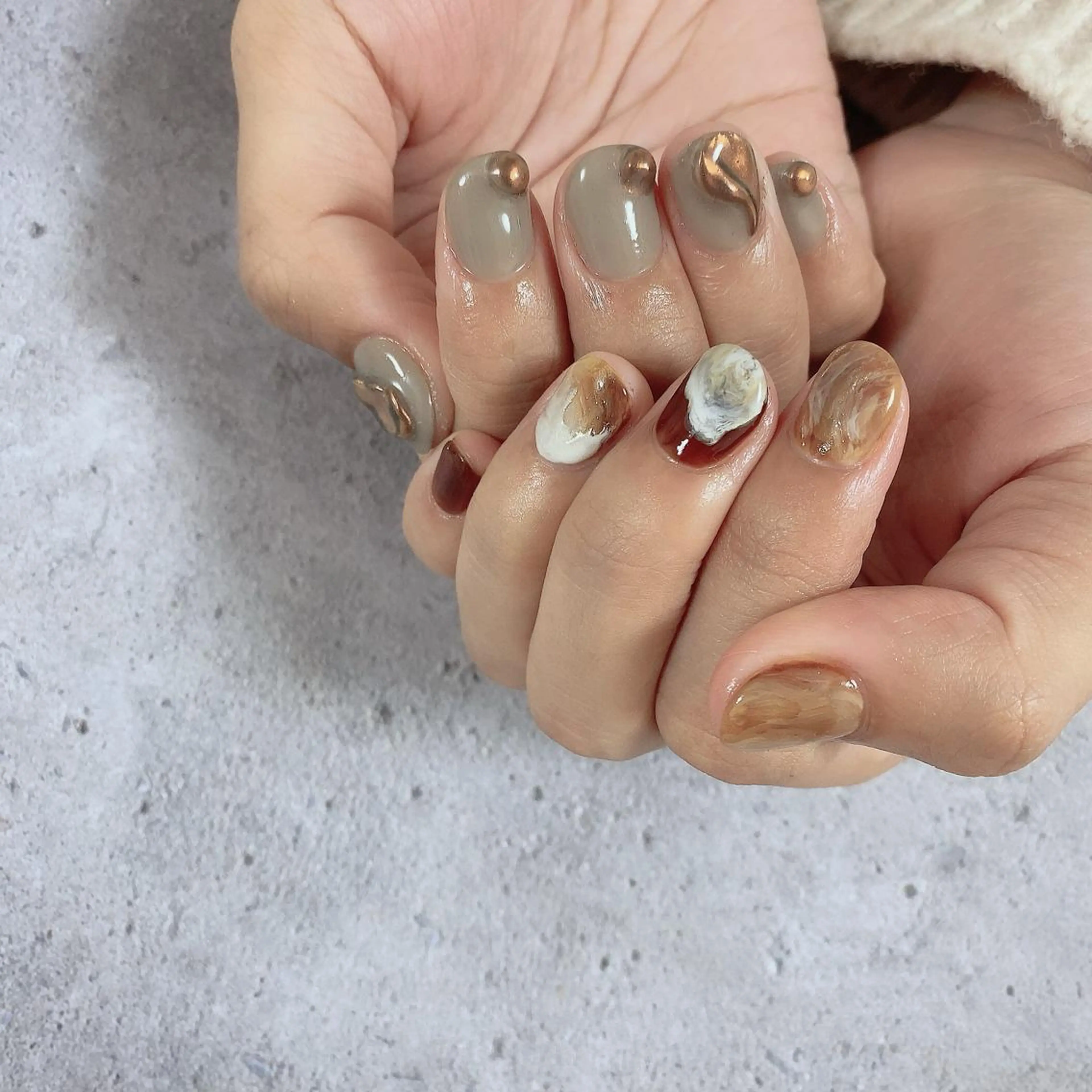 ネイル ミラーネイル SOL NAILのネイルデザイン