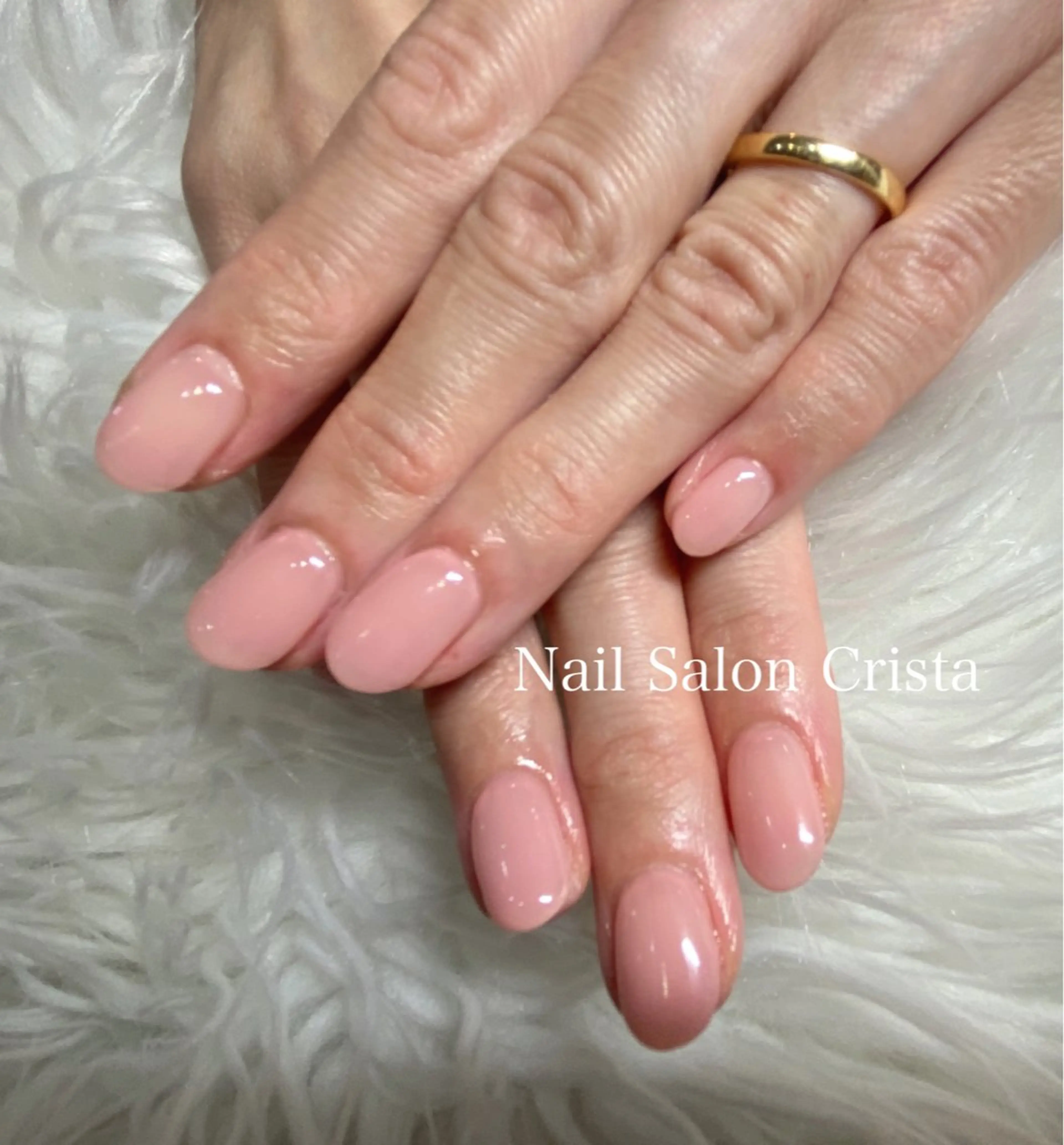 ネイル ジェルネイル パラジェル ピンク ハンドネイル CRISTA所属・CRISTA MOMOのネイルデザイン