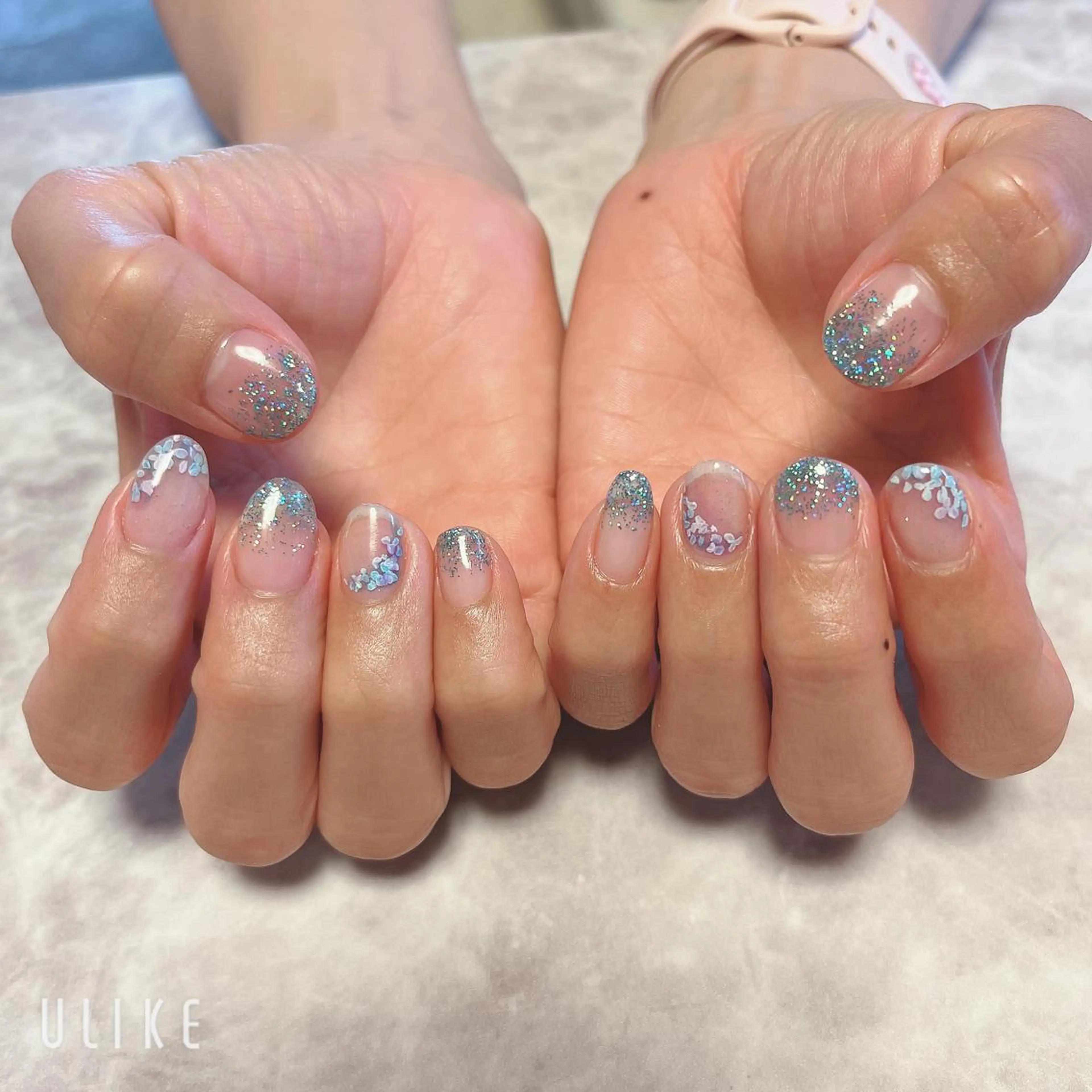 ネイル アートネイル フラワーネイル ❁miju nail 大人上品/自爪育成のネイルデザイン