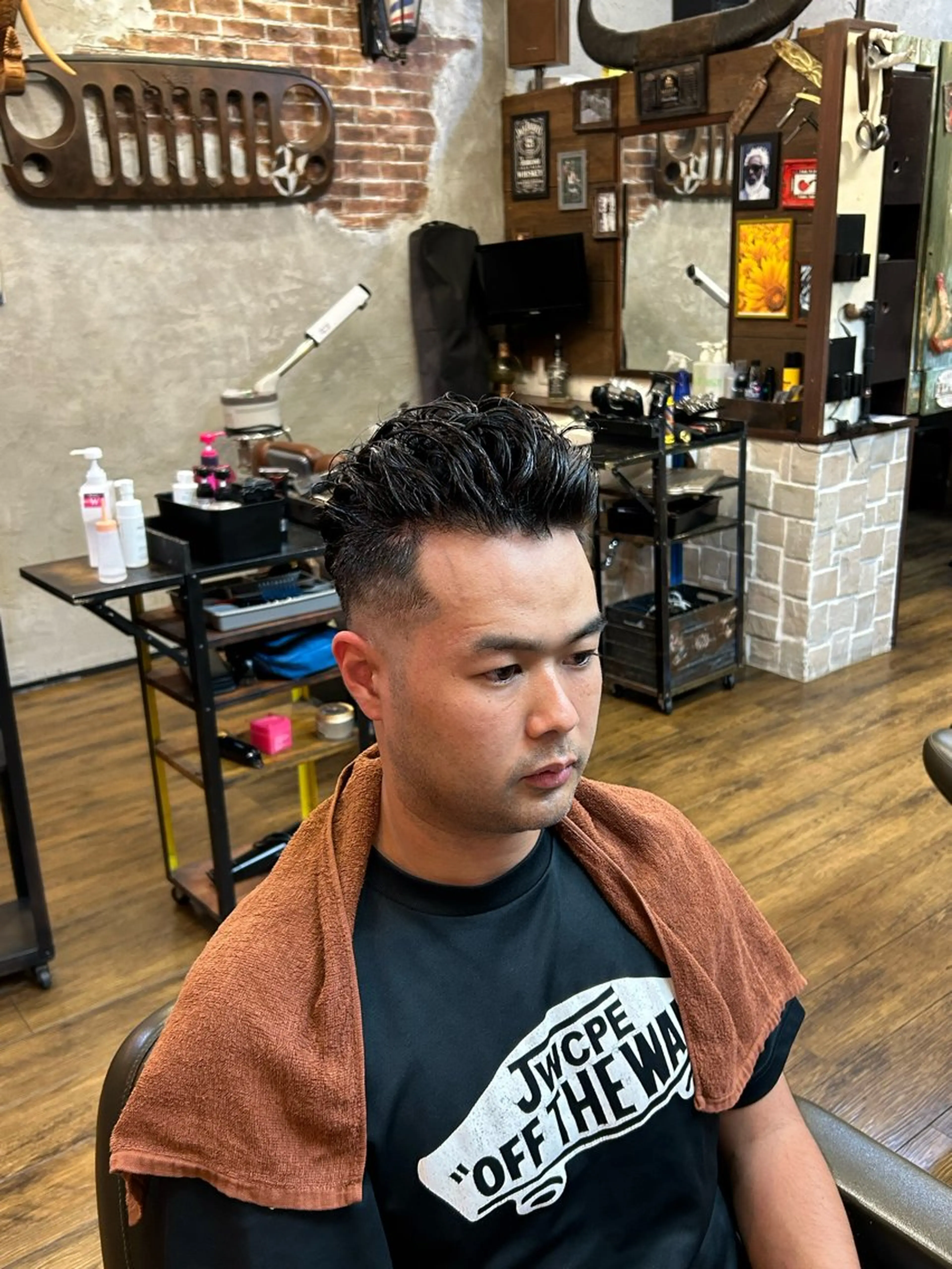 ショート パーマ メンズ メンズパーマ ナイルプラス所属・ナイルプラス ヨウのヘアスタイル