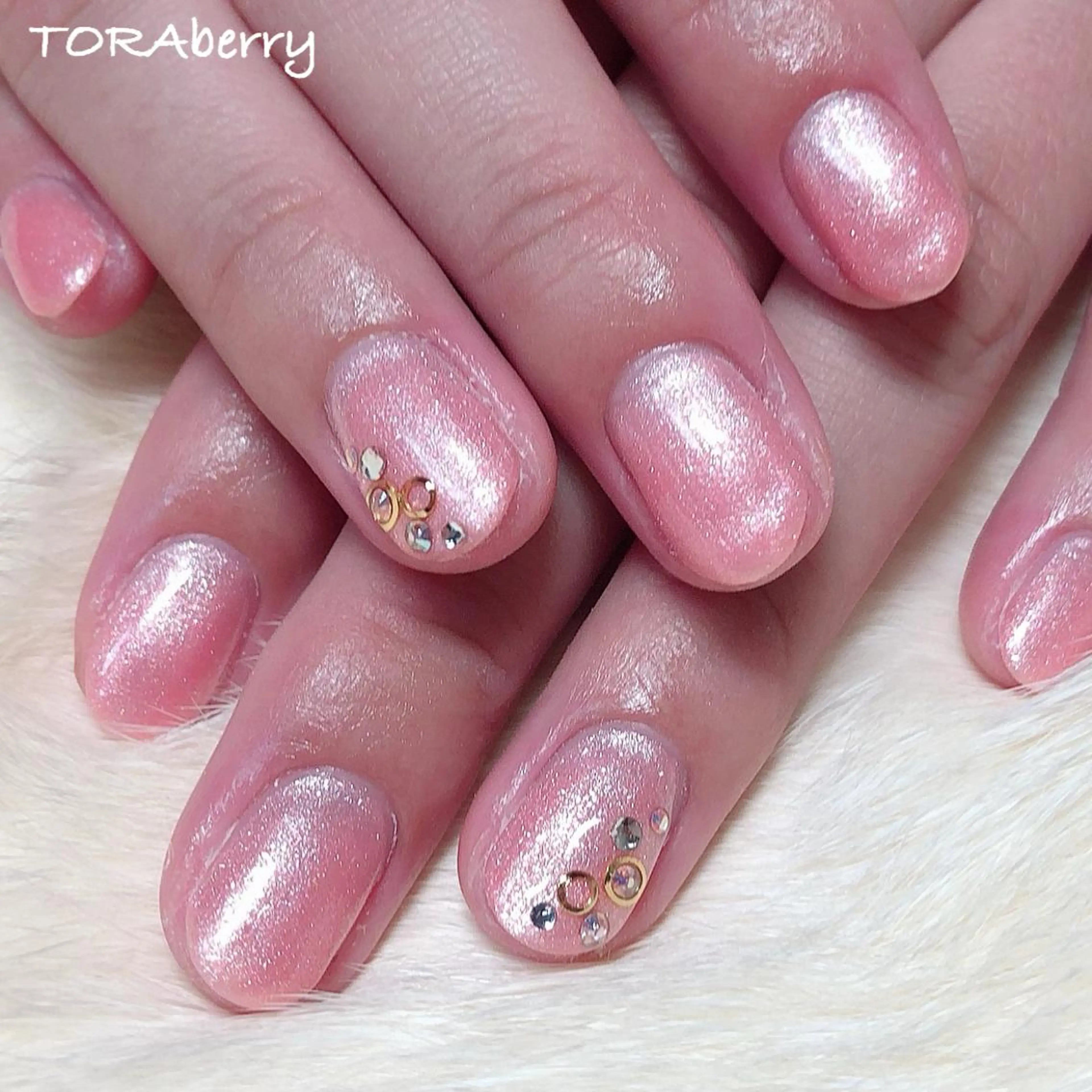 ネイル ピンク ハンドネイル ネイリスト なつみのネイルデザイン