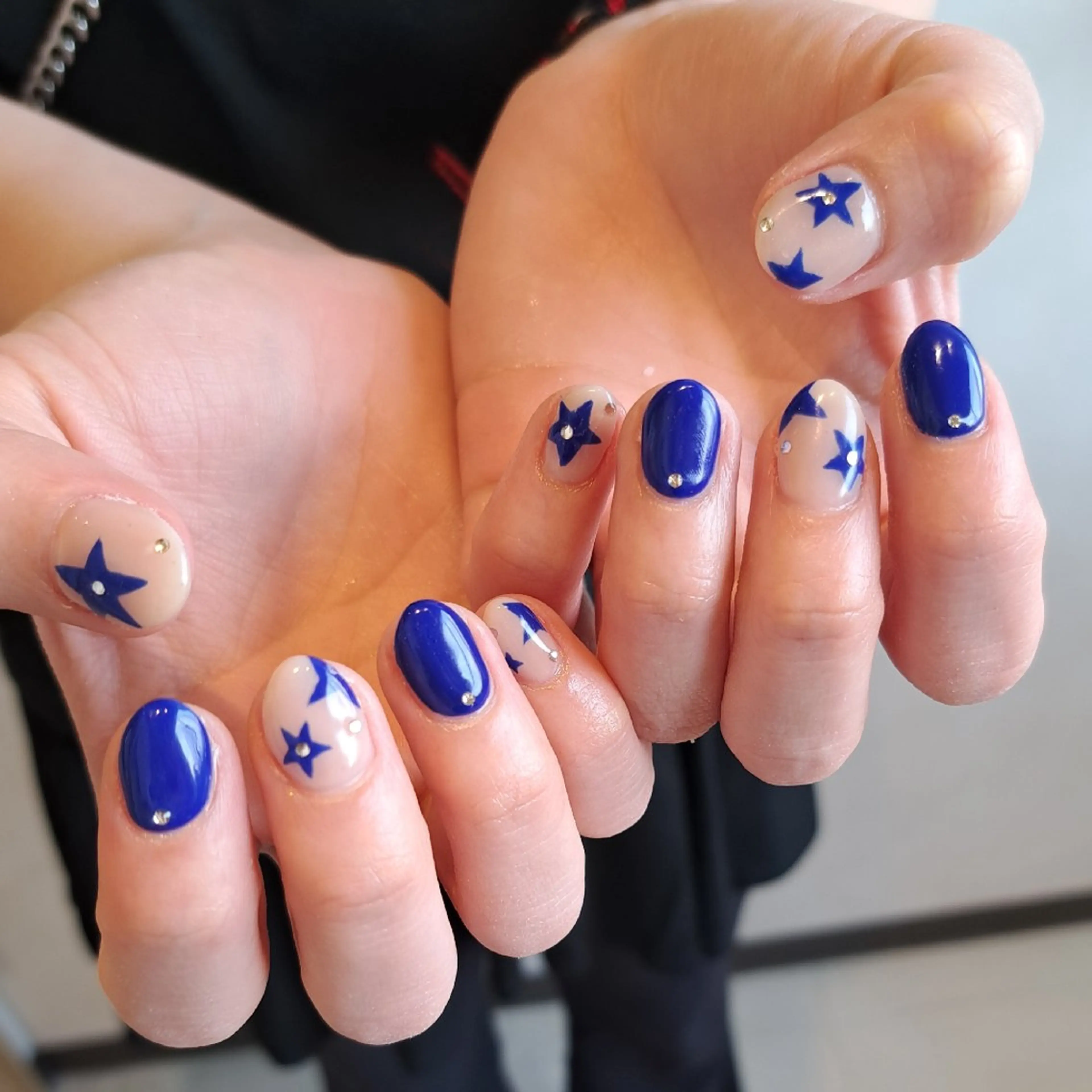 ネイル アートネイル ブルー ジェルネイル 持ち込み Nail mood /アートし放題のネイルデザイン