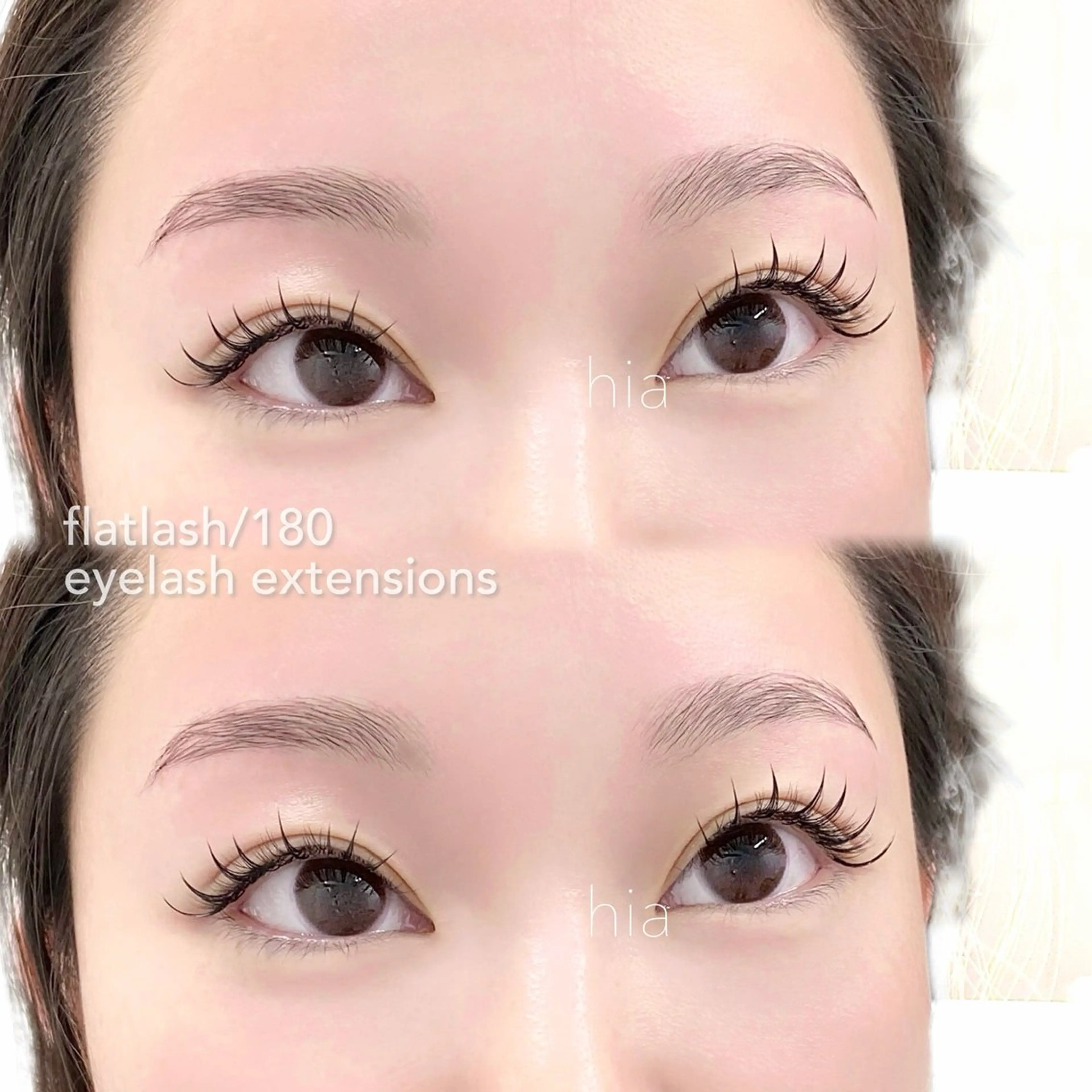 マツエク・マツパ フラットラッシュ hia eyelash所属・hia hinaのマツエク・マツパデザイン