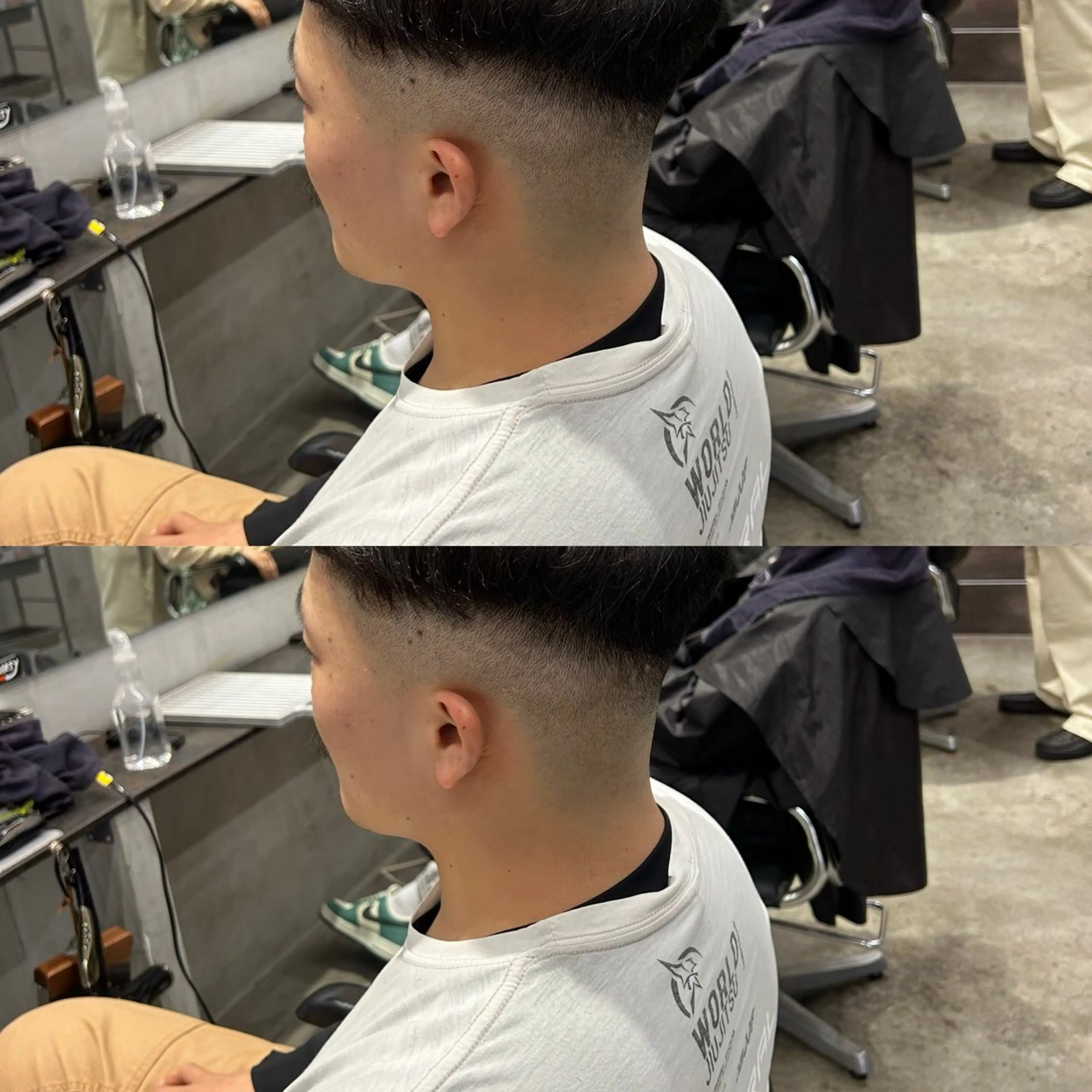 ショート カット 【明大前フェード/ メンズパーマ/岳】のヘアスタイル