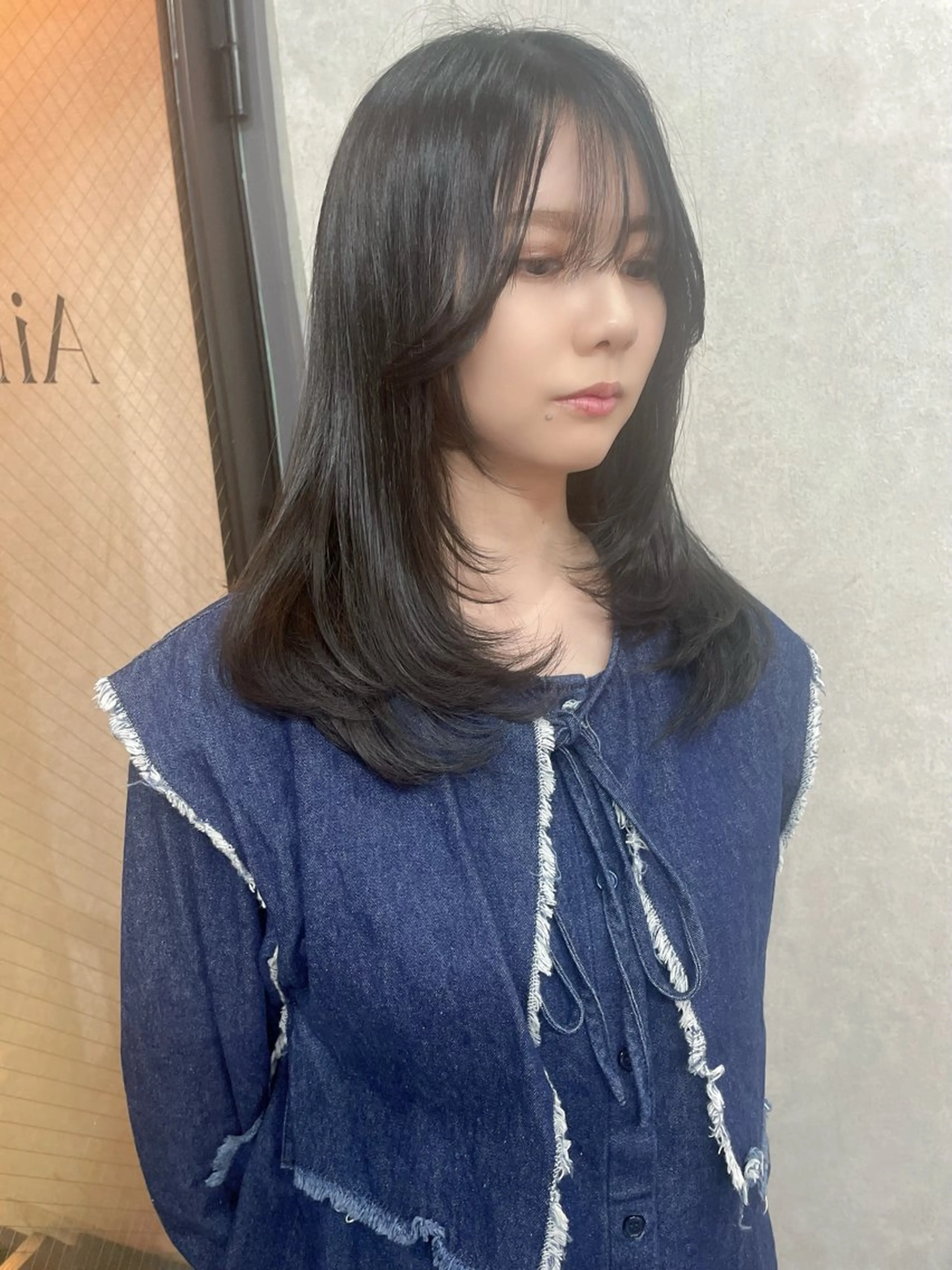 ロング カラー レイヤーカット AIRI layer cut hairのヘアスタイル