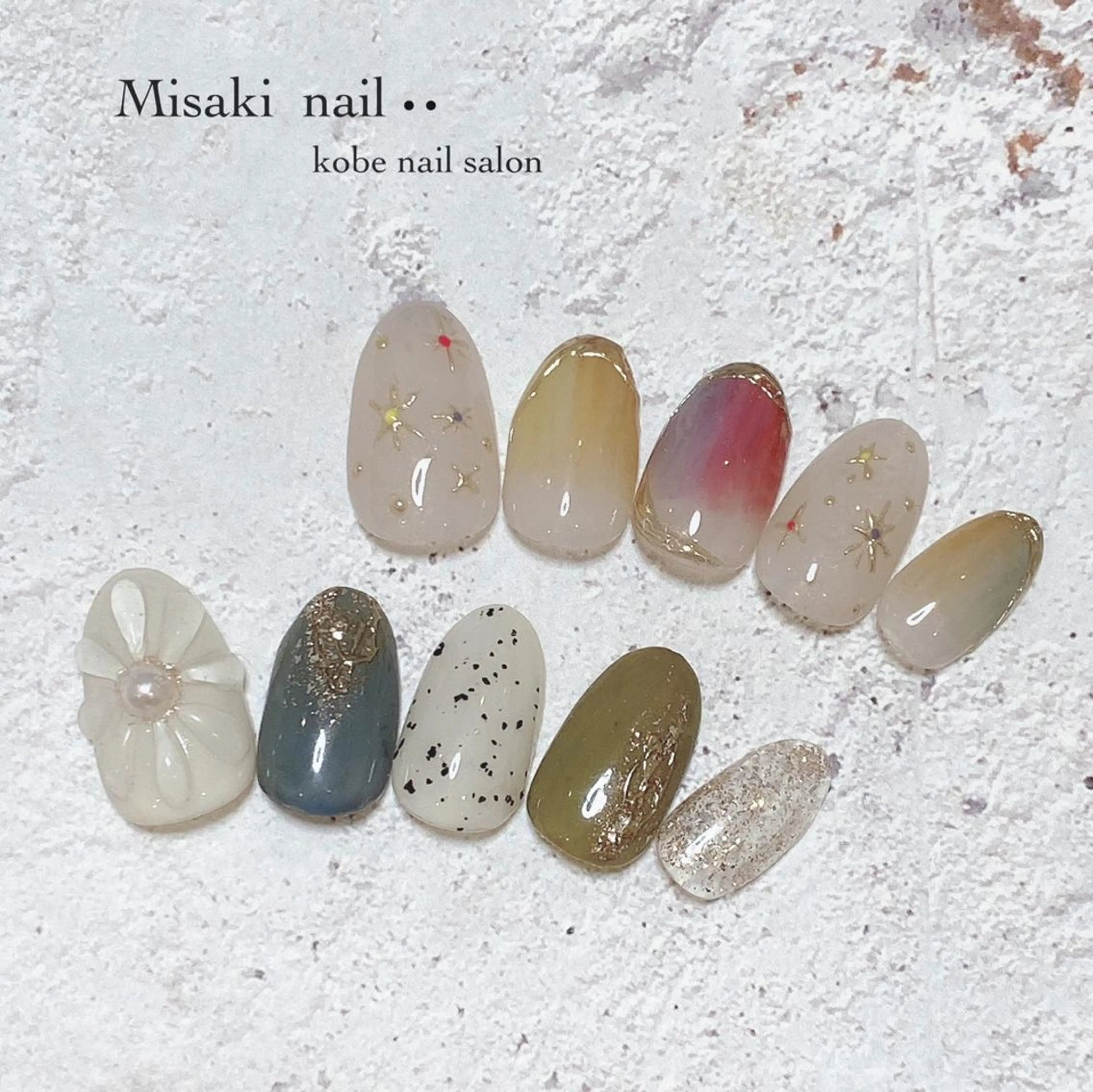 ネイル 韓国ネイル ワンホンネイル ハンドネイル nailsalon miinailsのネイルデザイン