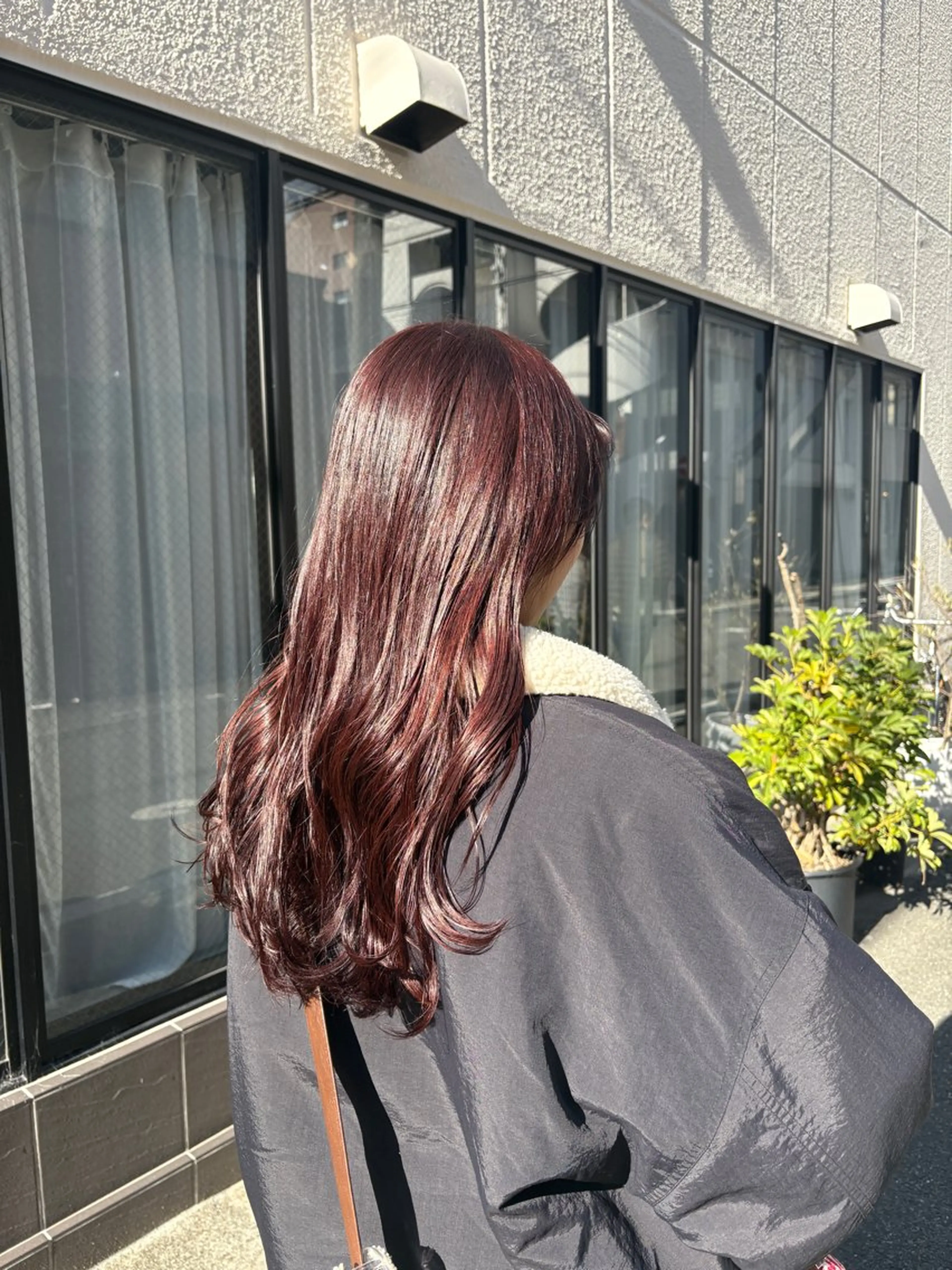 ロング カラー ブラウンカラー 透明感カラー レッドカラー レッドブラウン ヘアカラー 京都/カラー/松野 翔のヘアスタイル