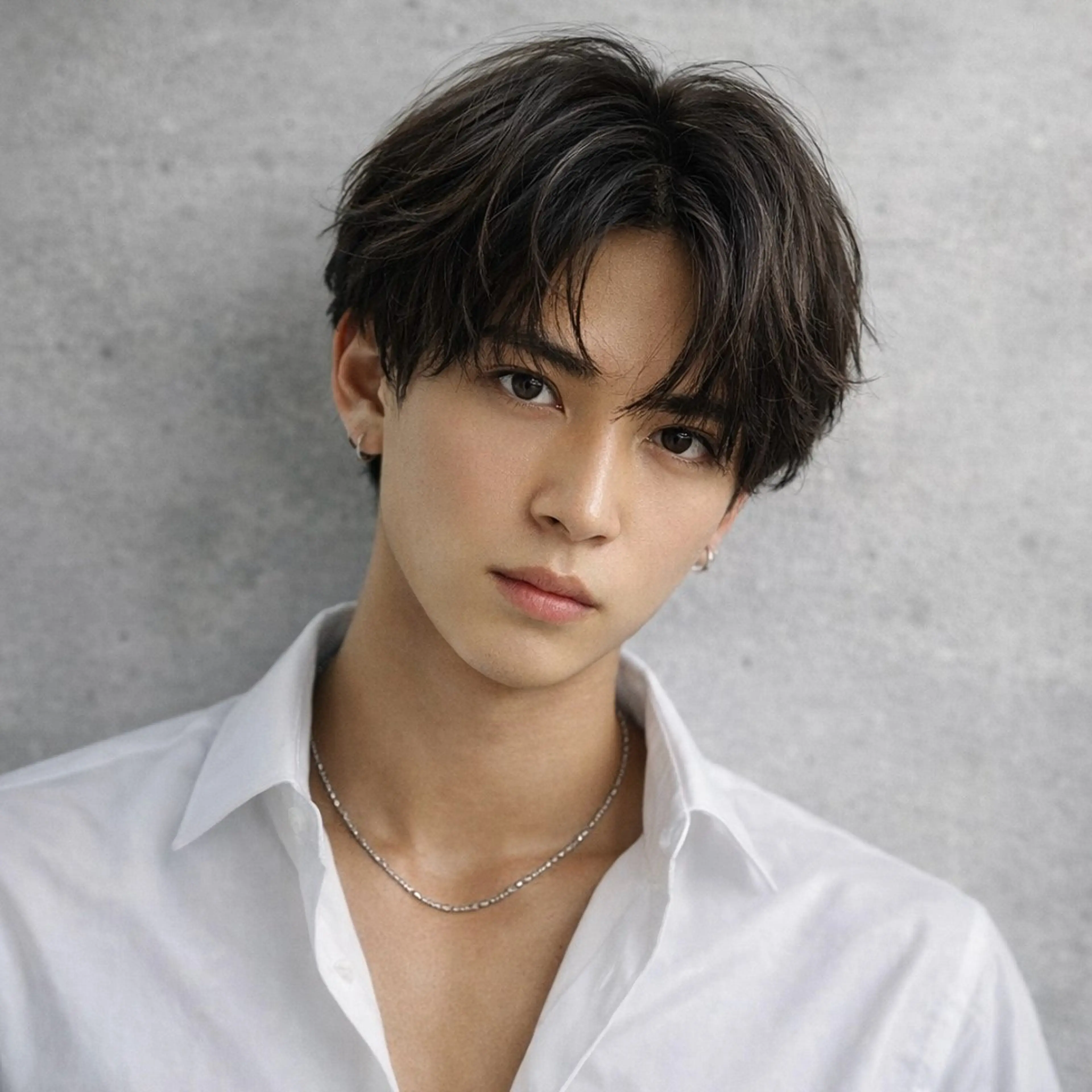 メンズ カット パーマ シャドウ/フェザー ニュアンスヘアメンズのヘアスタイル