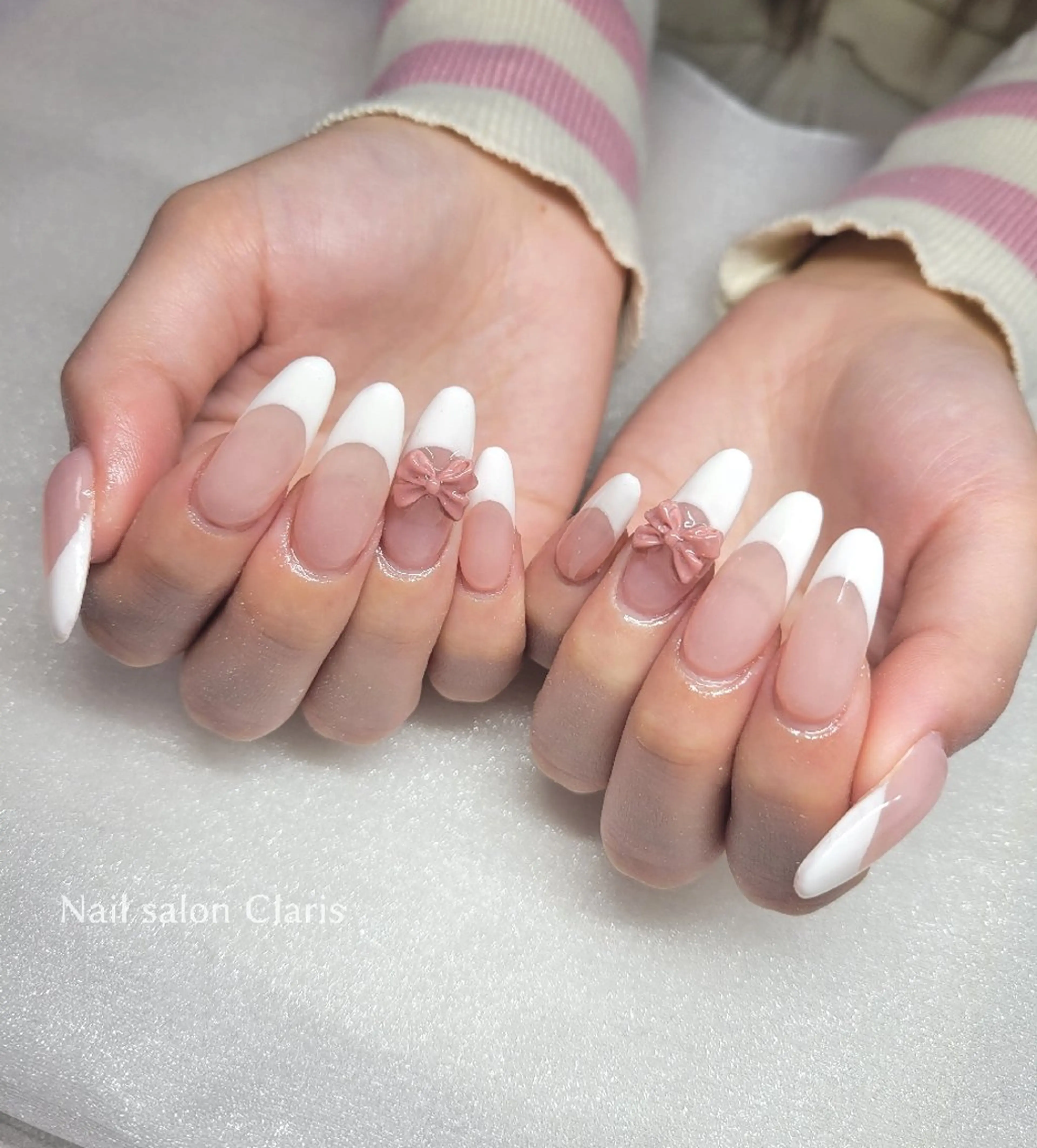 ネイル フレンチネイル スカルプネイル Nailsalon Claris所属・Nailsalon Clarisのネイルデザイン