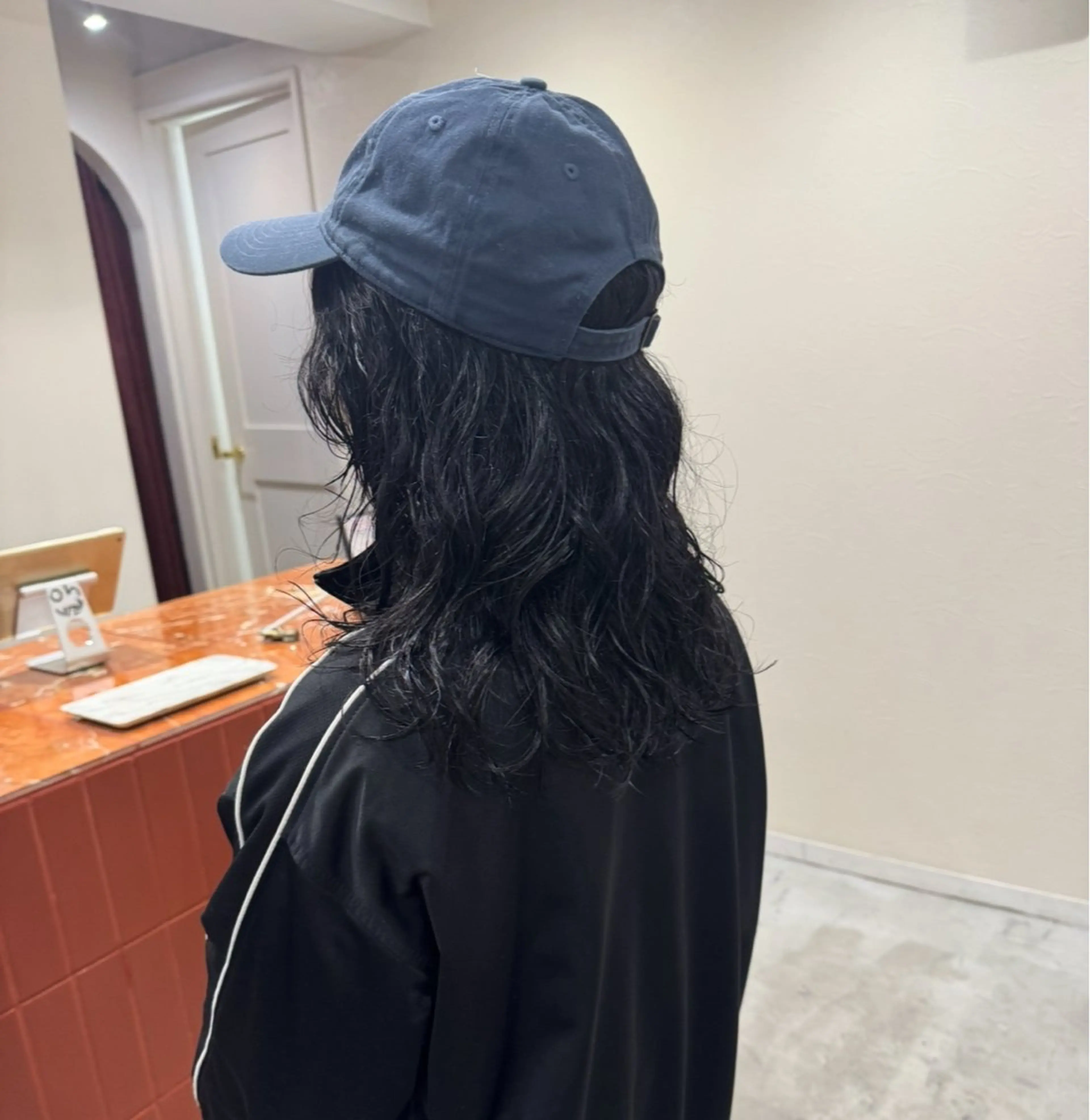 ミディアム パーマ カット パーマ 透明感カラー ☆akoのヘアスタイル