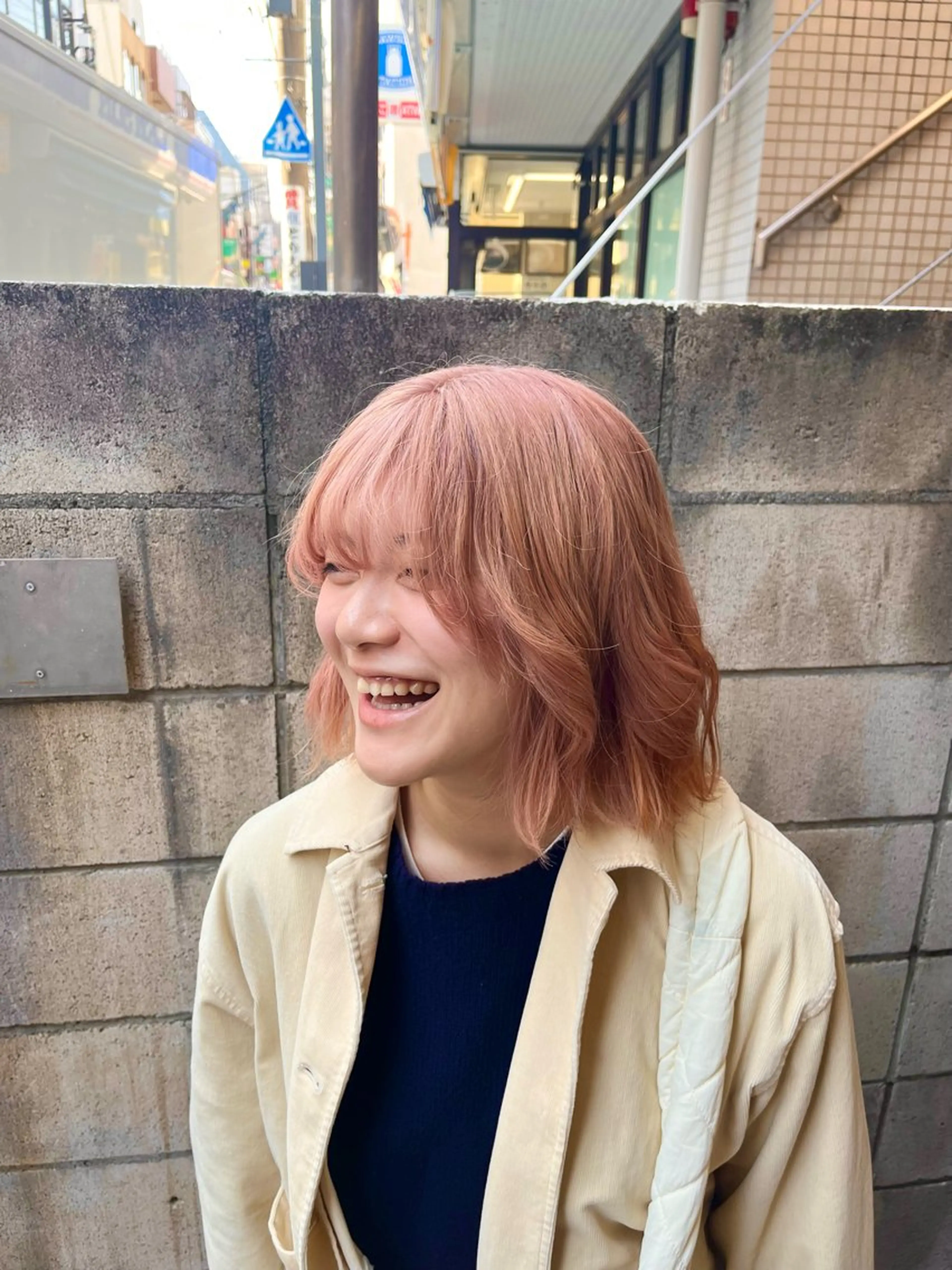 ショート カラー ヘアアレンジ ベージュカラー ピンクカラー ピンクベージュ 髪質改善・艶カラー・ ボブ・リクト💥のヘアスタイル