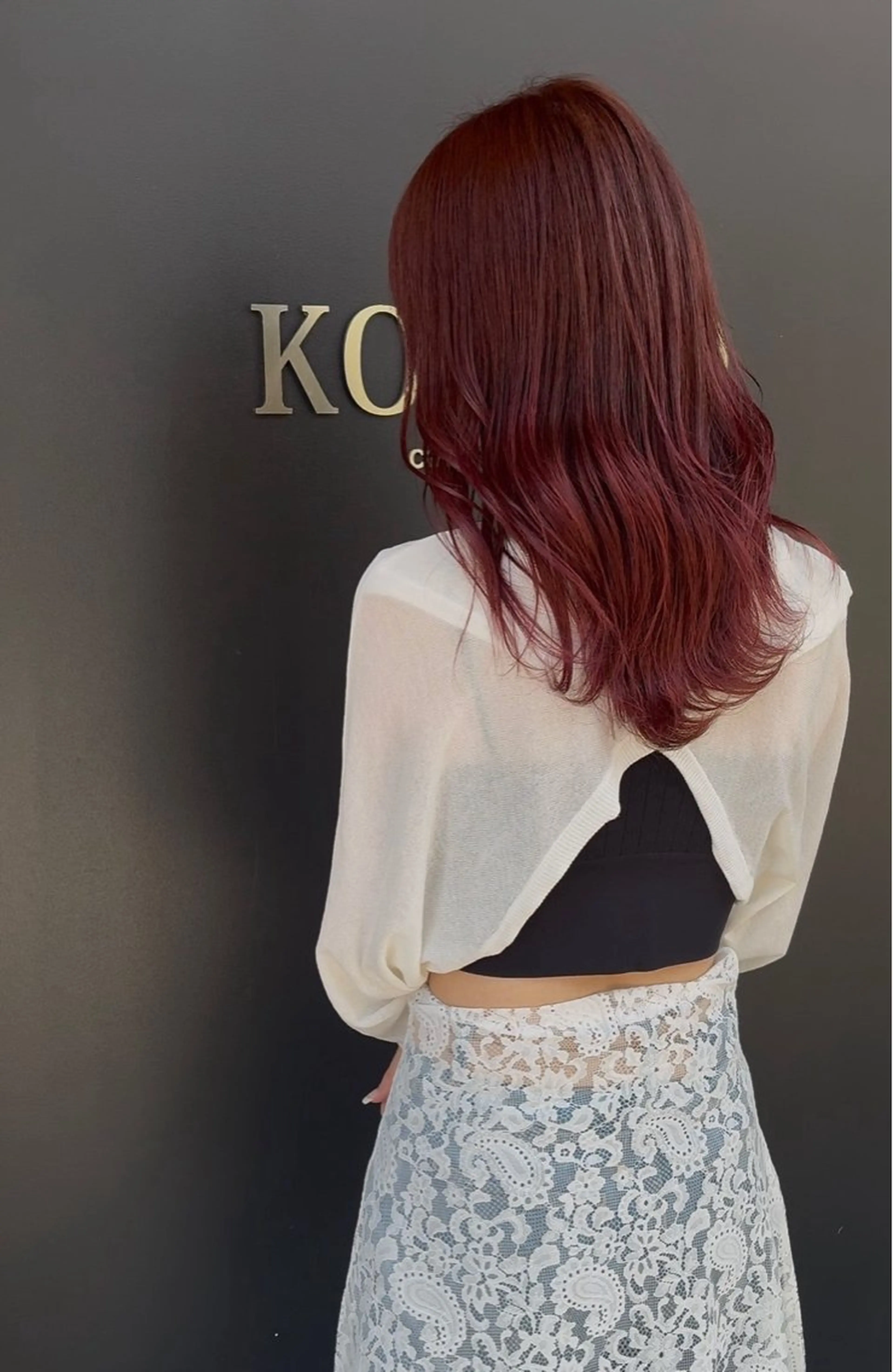 セミロング ヘアカラー ななか /KOKOROのヘアスタイル