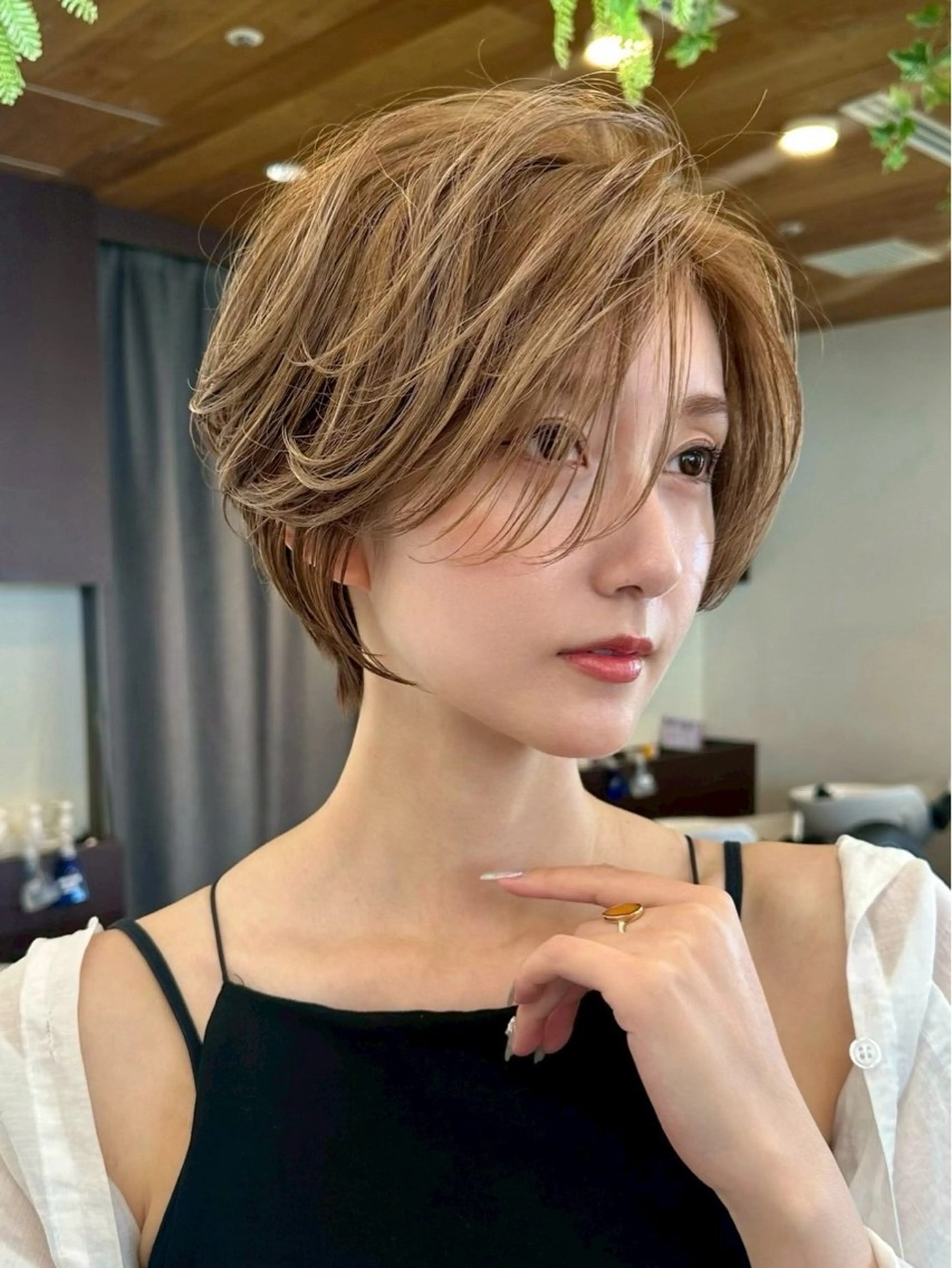 ショート 顔周りカット 無料ショートモデル 募集中/ユッティーのヘアスタイル