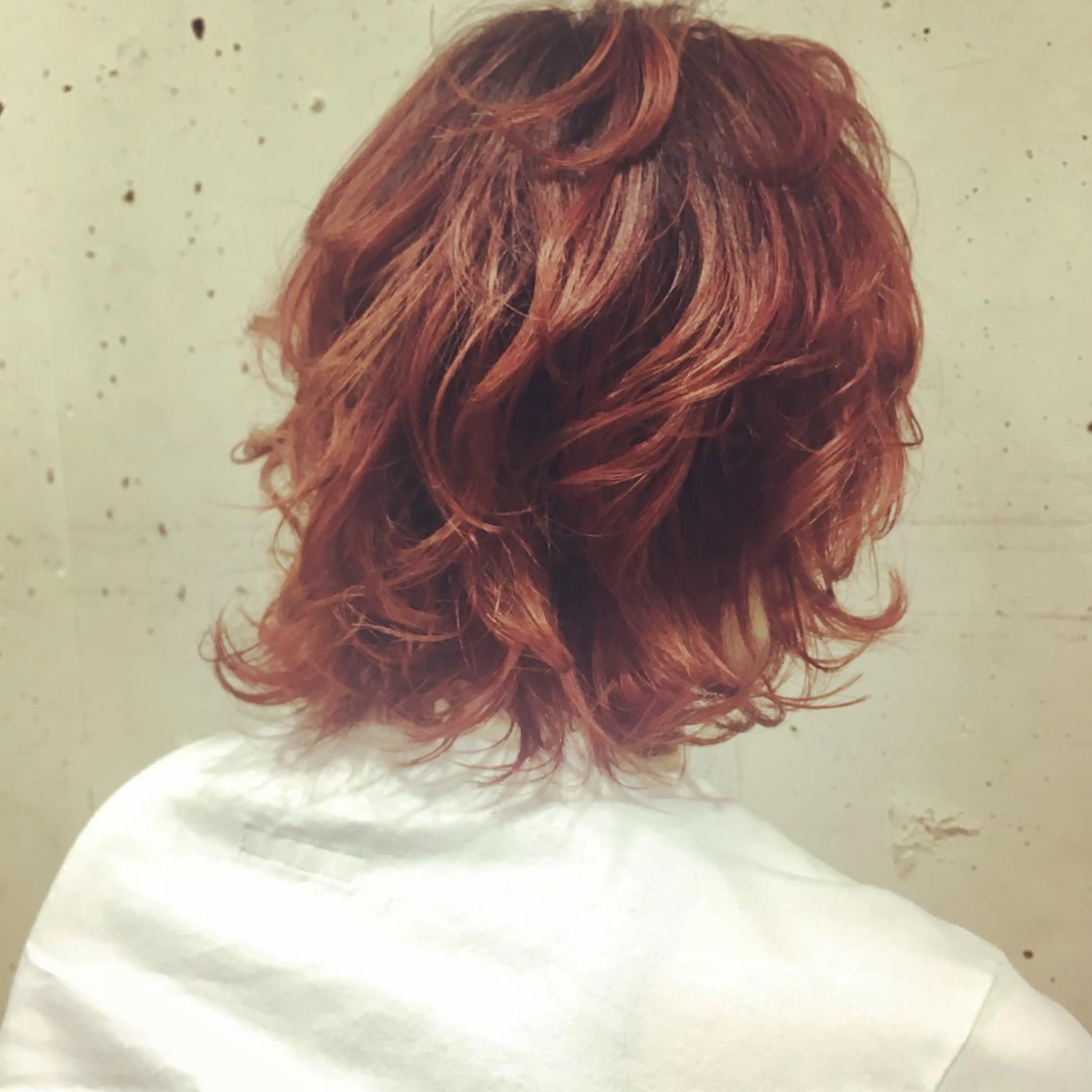 カラー アディクシーカラー オレンジ ゴーズゴー マドカのヘアスタイル