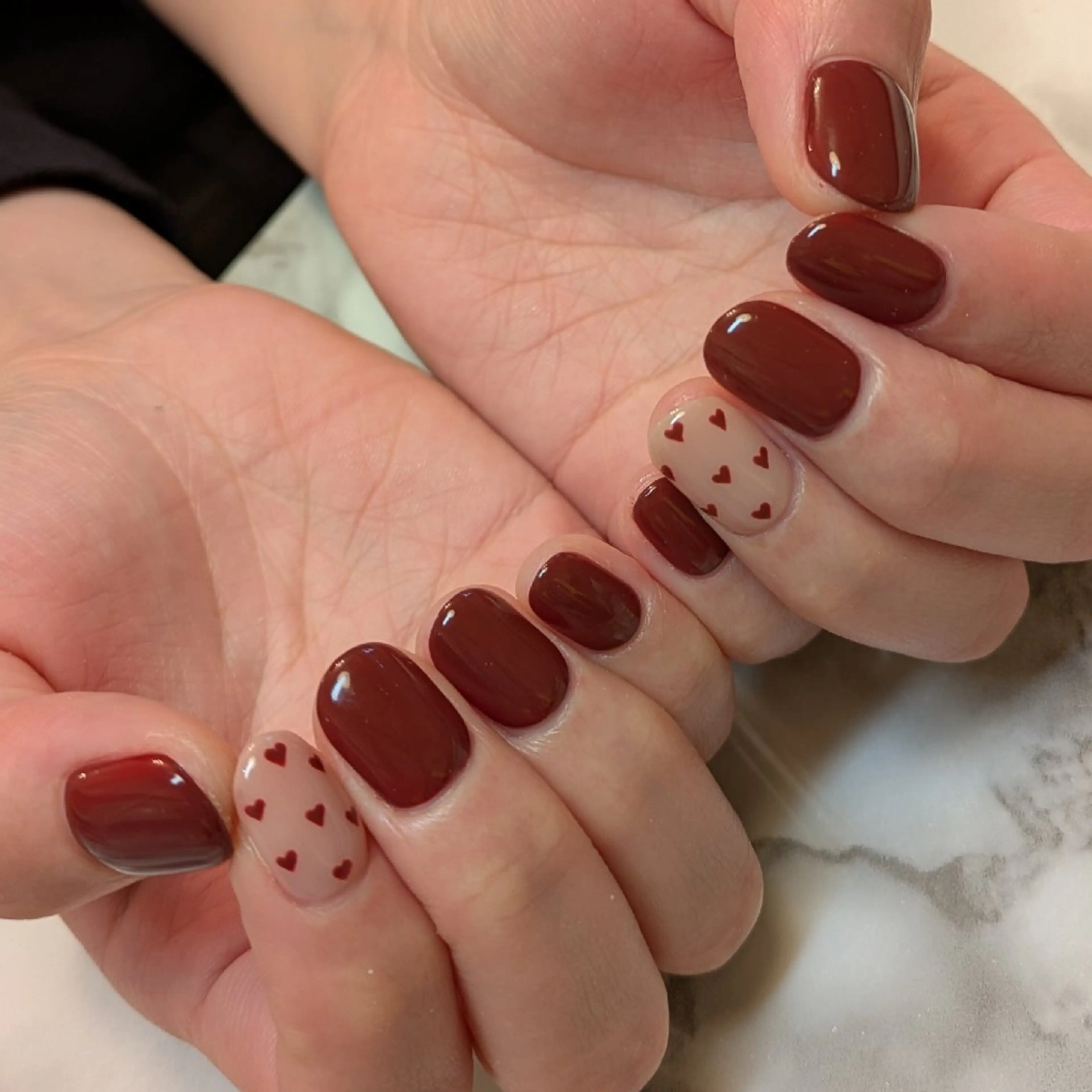 ネイル ハート ジェヌインネイル 河内のネイルデザイン