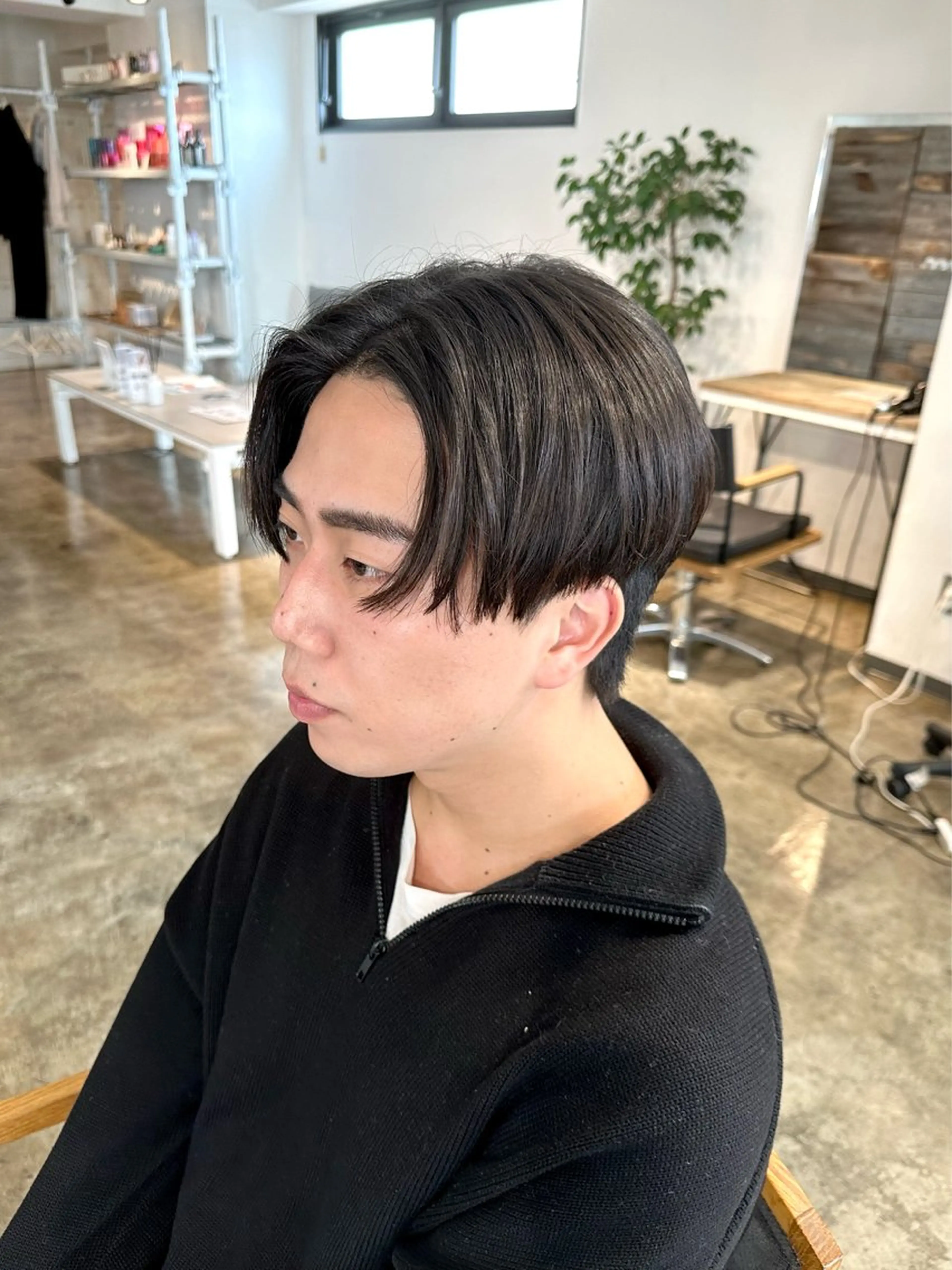 メンズ センターパート メンズパーマ 刈り上げ カット 骨格補正施術/メンズ 専門美容師/YUYAのヘアスタイル