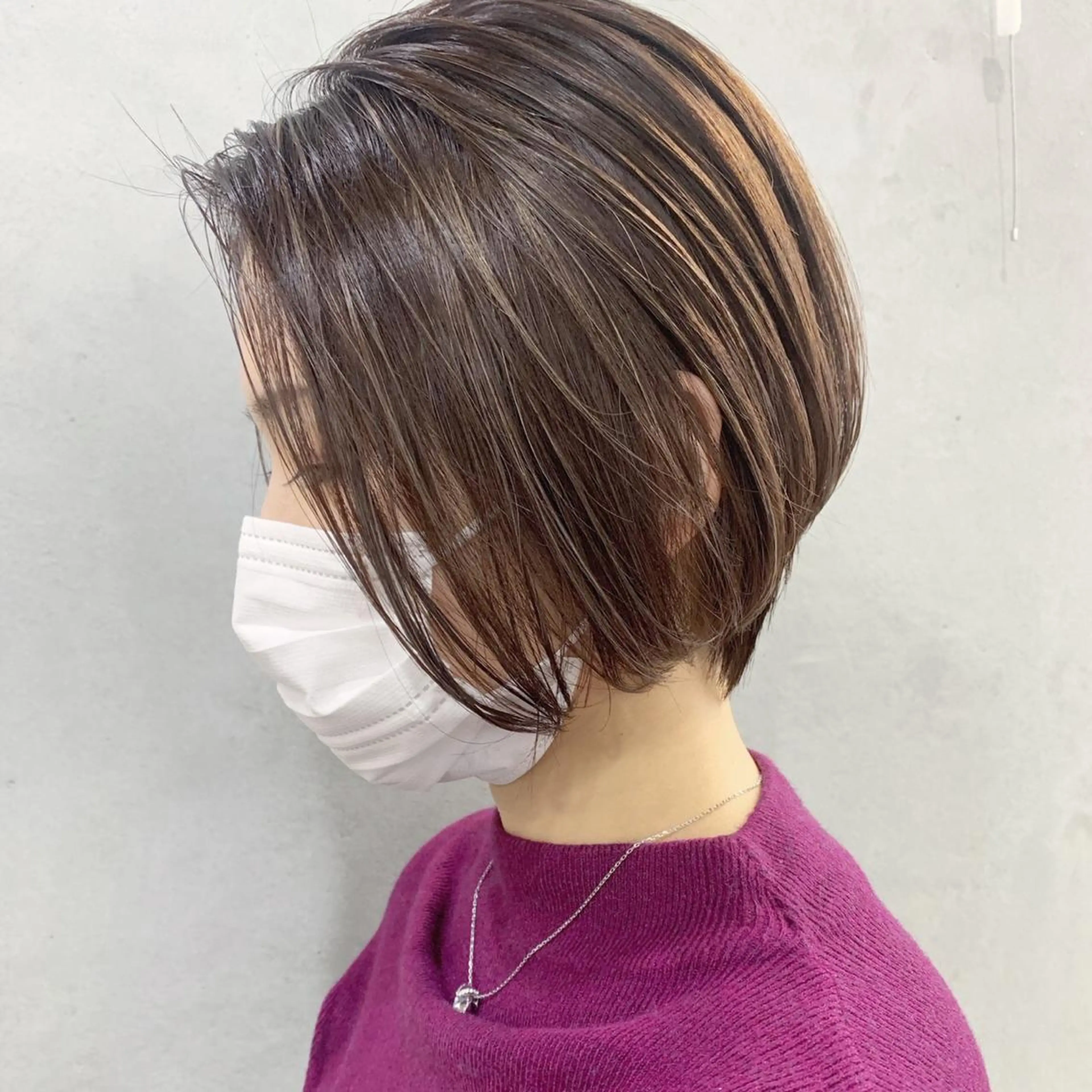 ショート カラー ハイライトカラー ハイライト ブリーチダブルカラー 【koide】のヘアスタイル