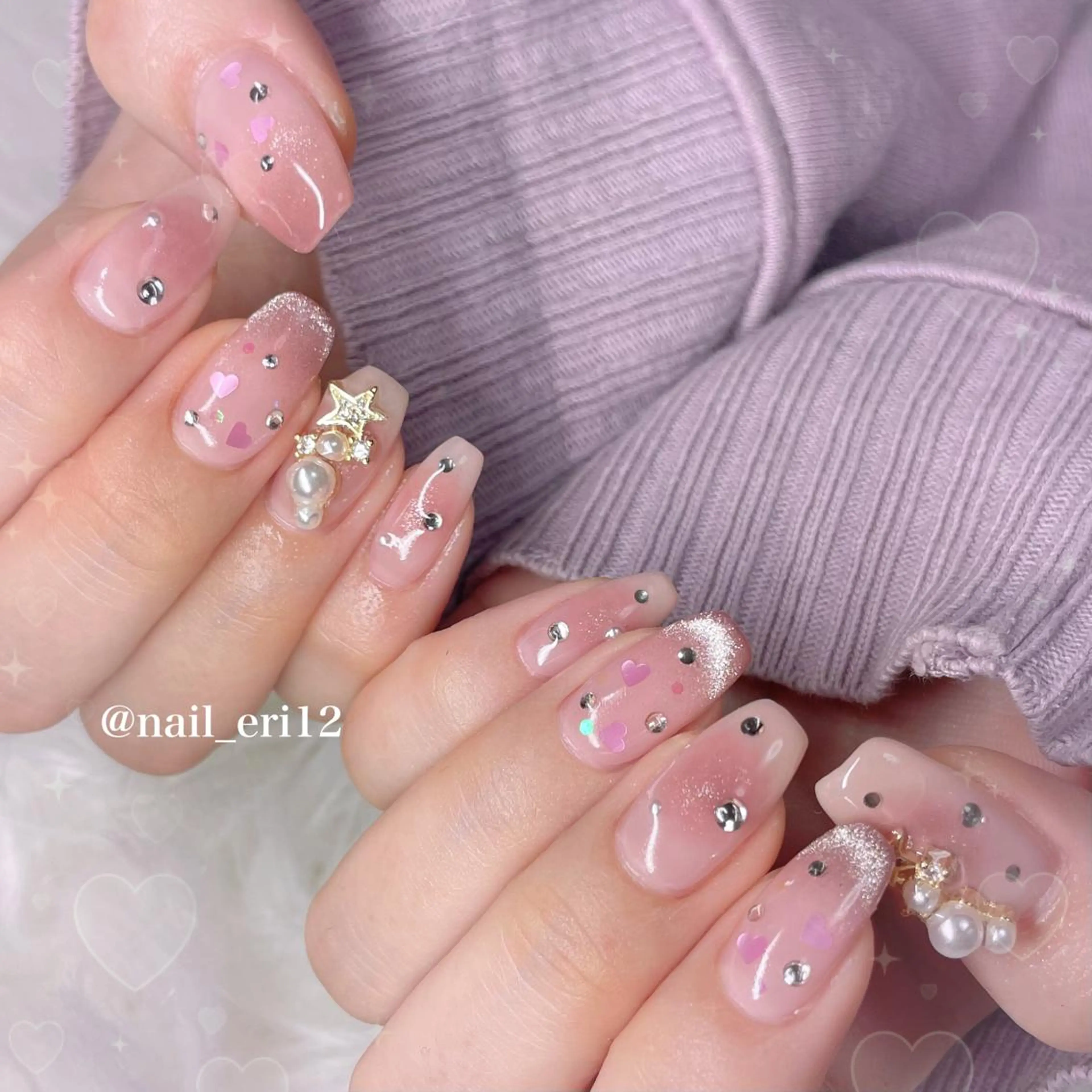ミディアム nail salon &e eriのネイルデザイン