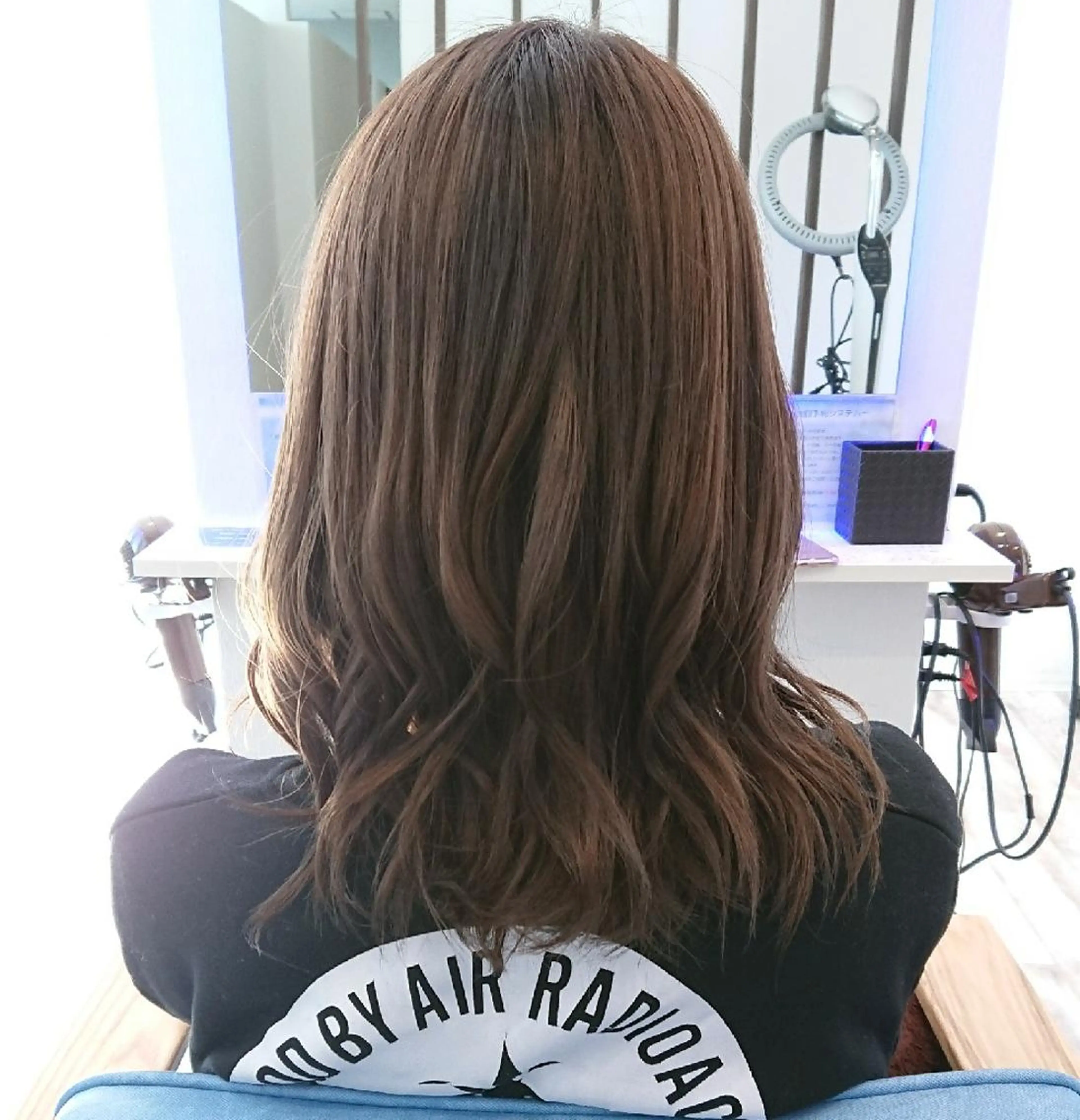 セミロング カラー ヘアアレンジ 小林 伸行のヘアスタイル