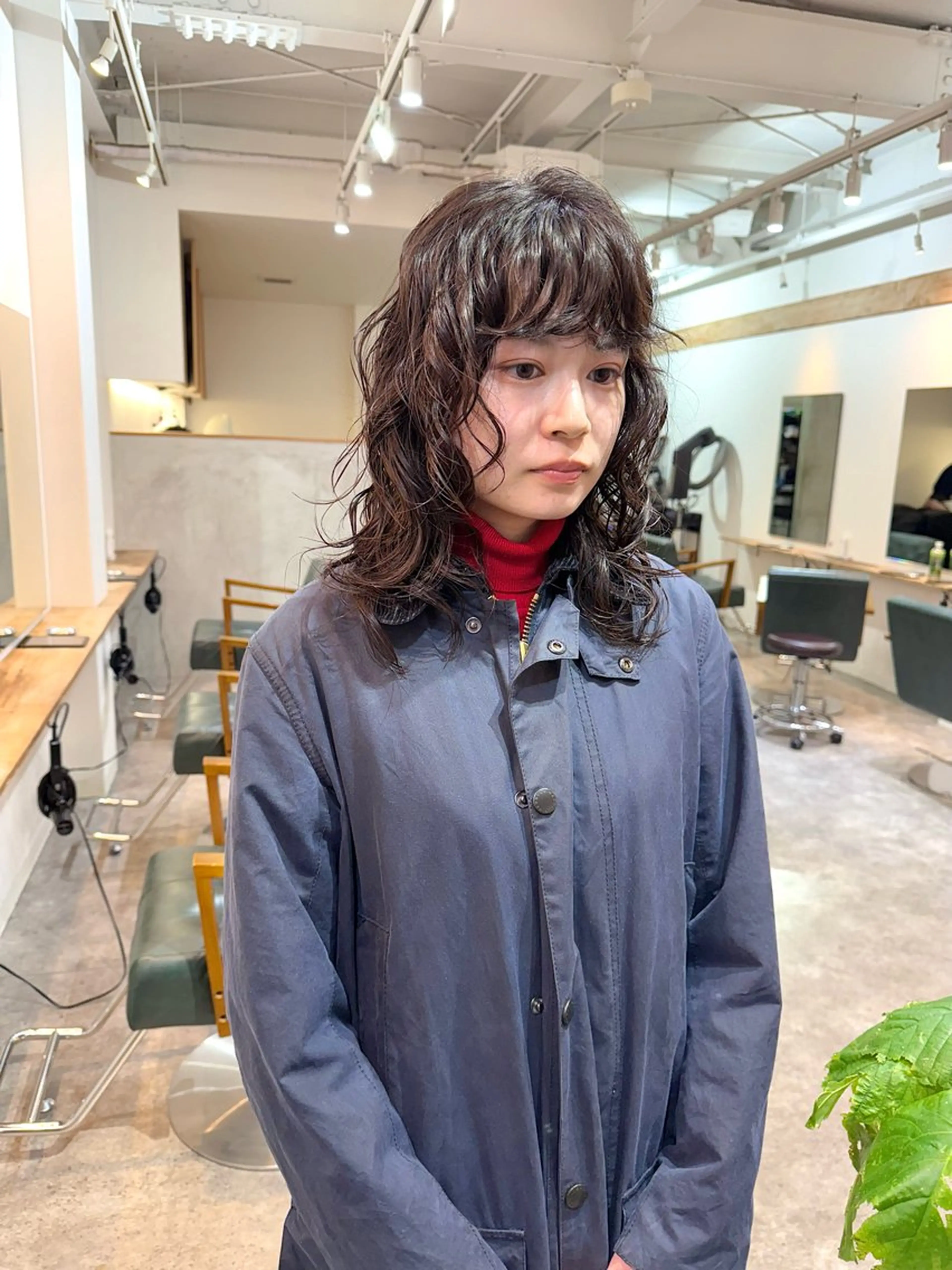 ミディアム パーマ ミディアムパーマ レイヤーカット カット パーマ トリートメント パーマ/透明感カラー /ボブ/吉田一生のヘアスタイル