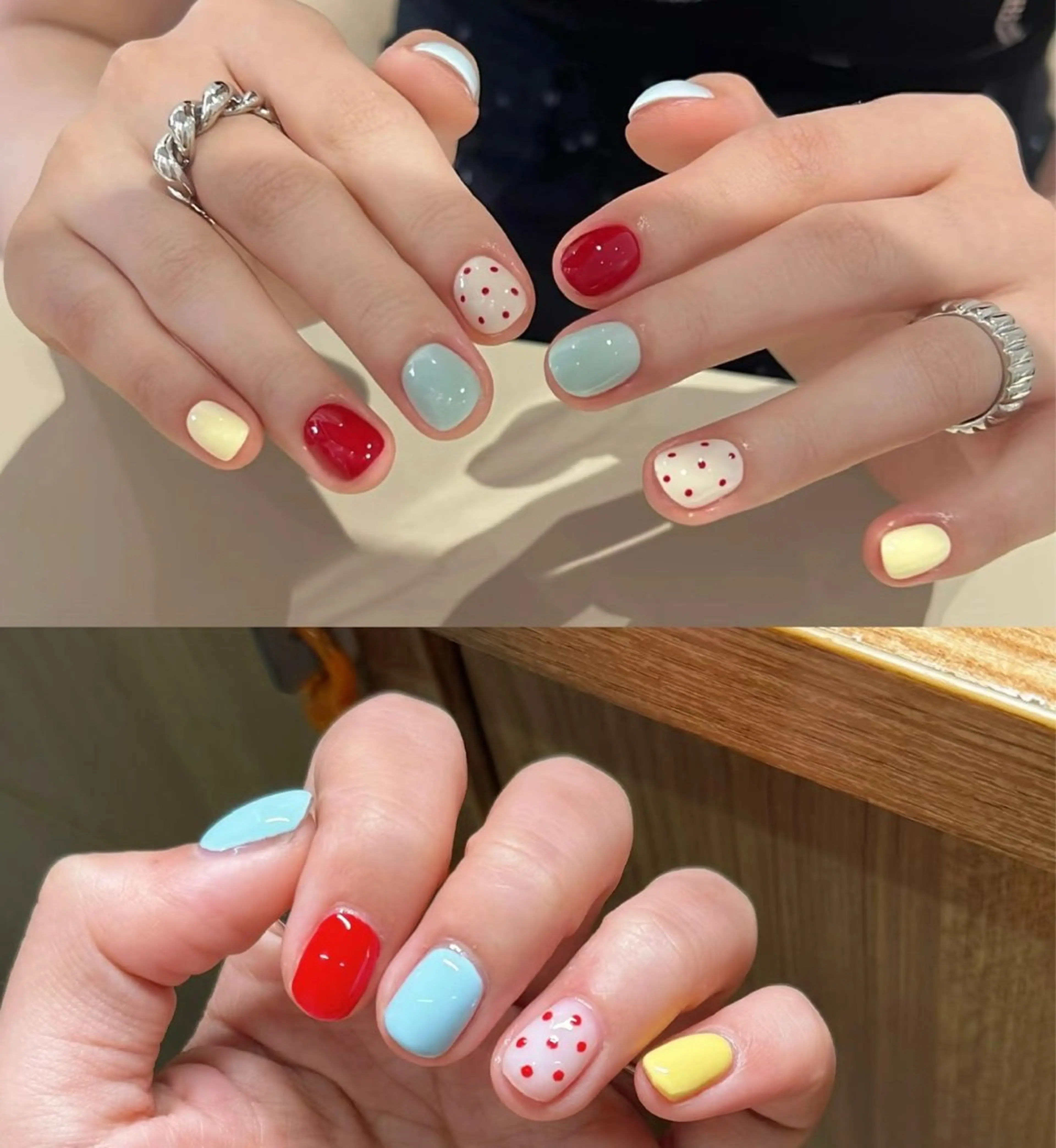 【ジェル】カラー選び放題♪sサイズストーン二個ok。の写真