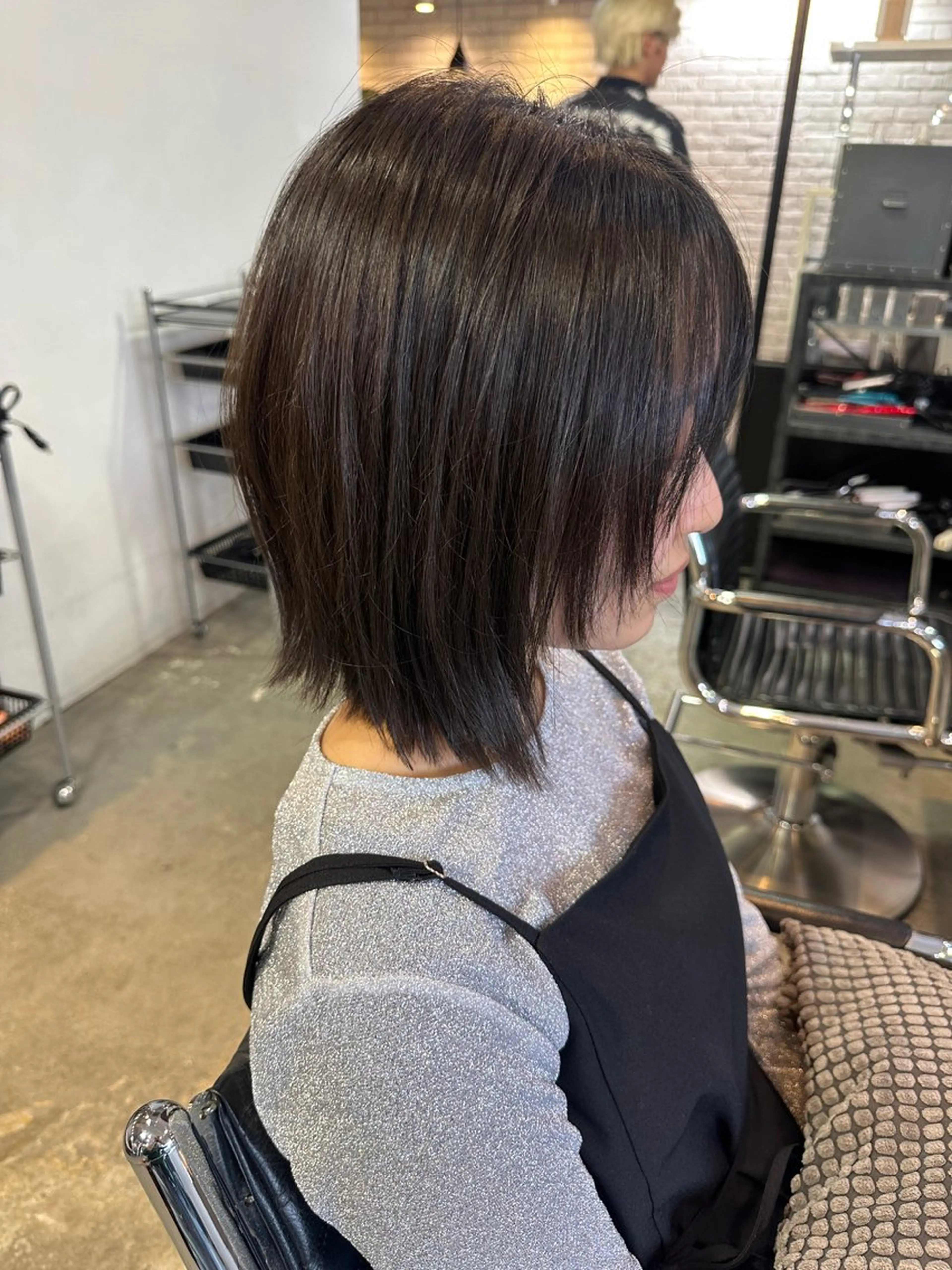 ショート カラー ヘアアレンジ 顔まわりレイヤー 顔周りカット レイヤーカット stylist/蛯谷 珠里のヘアスタイル