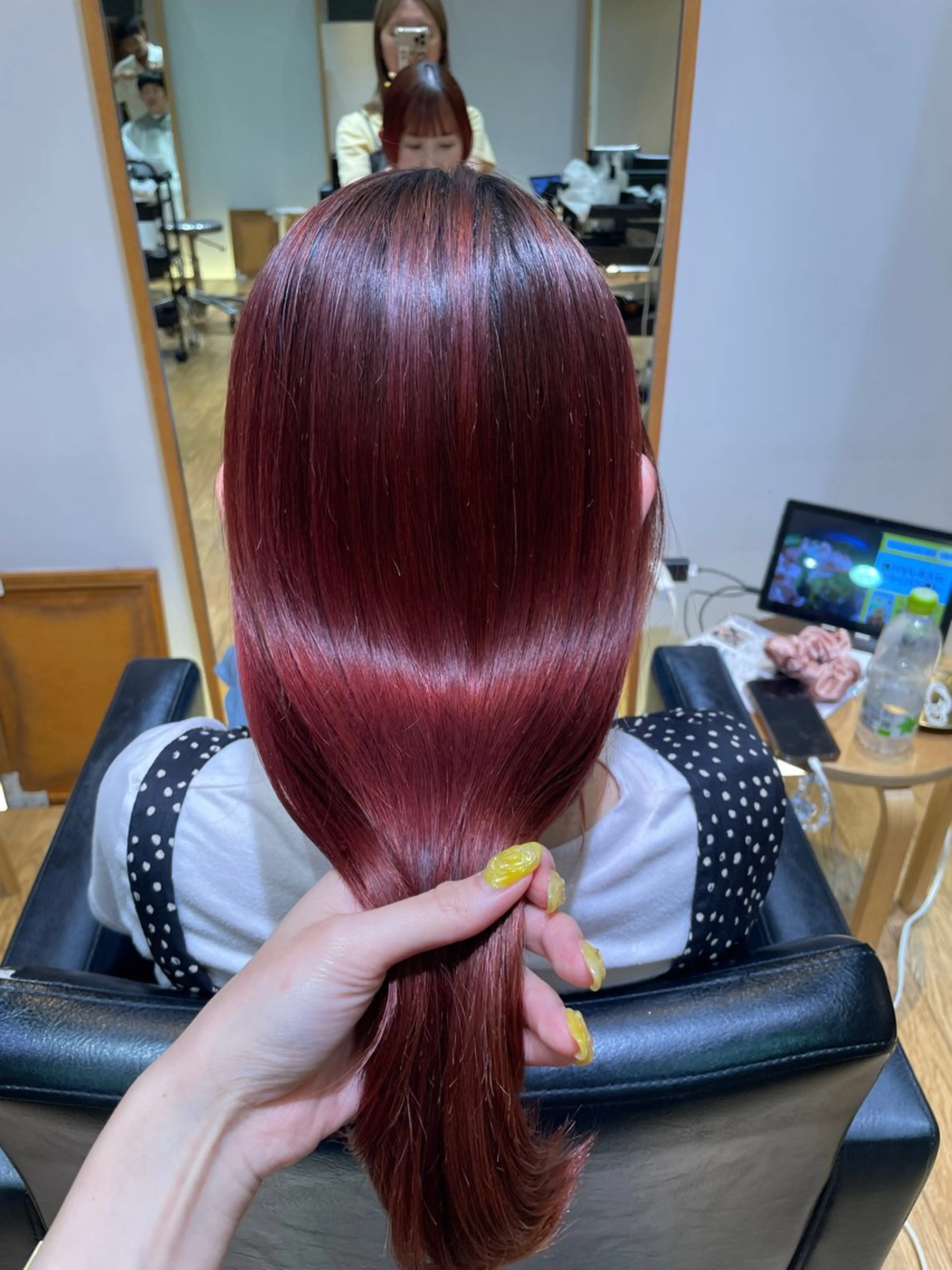 ロング パーマ 縮毛矯正 カット 縮毛矯正 縮毛矯正/レイヤー /ひかるのヘアスタイル