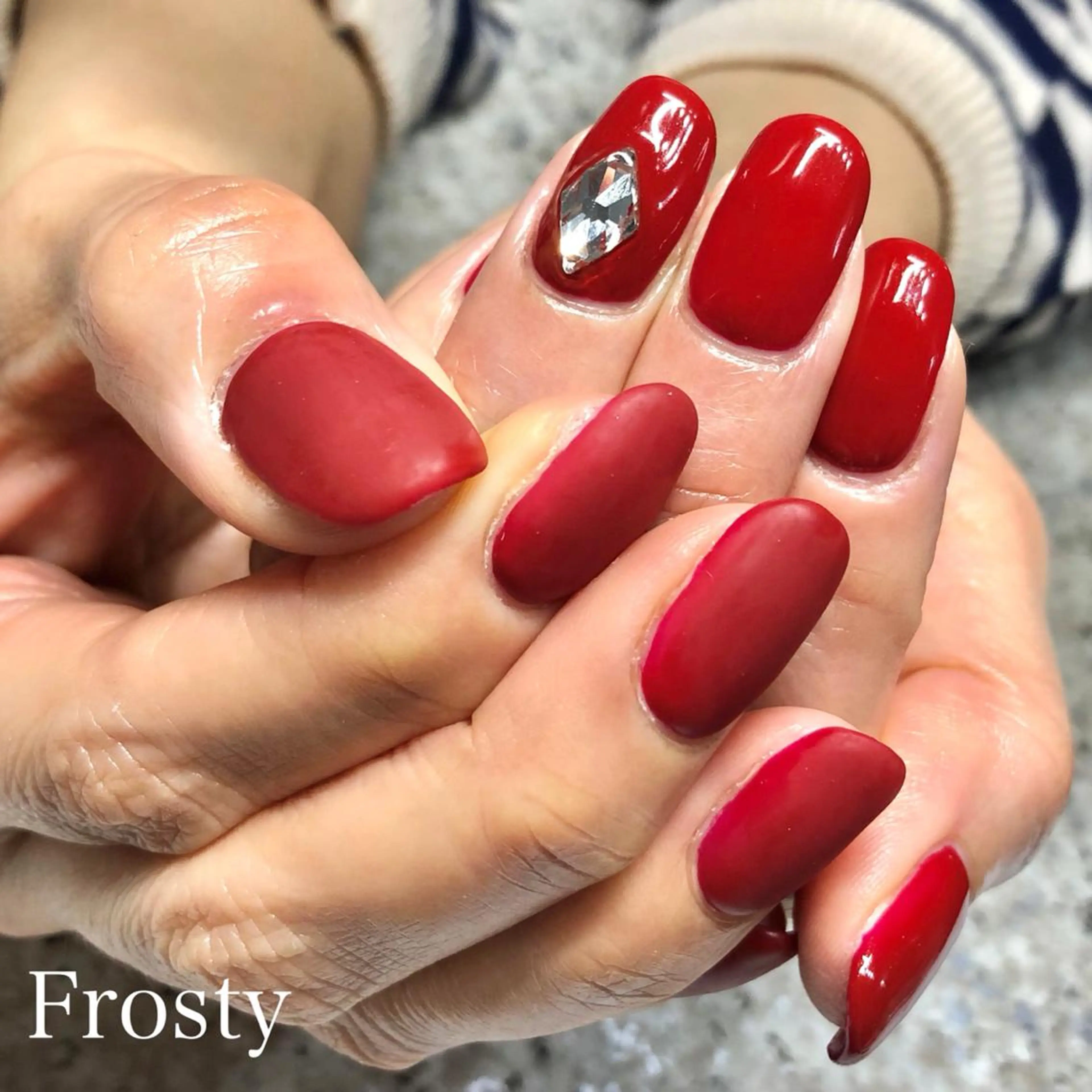 ネイル マットネイル Mys. 三上紗紀のネイルデザイン