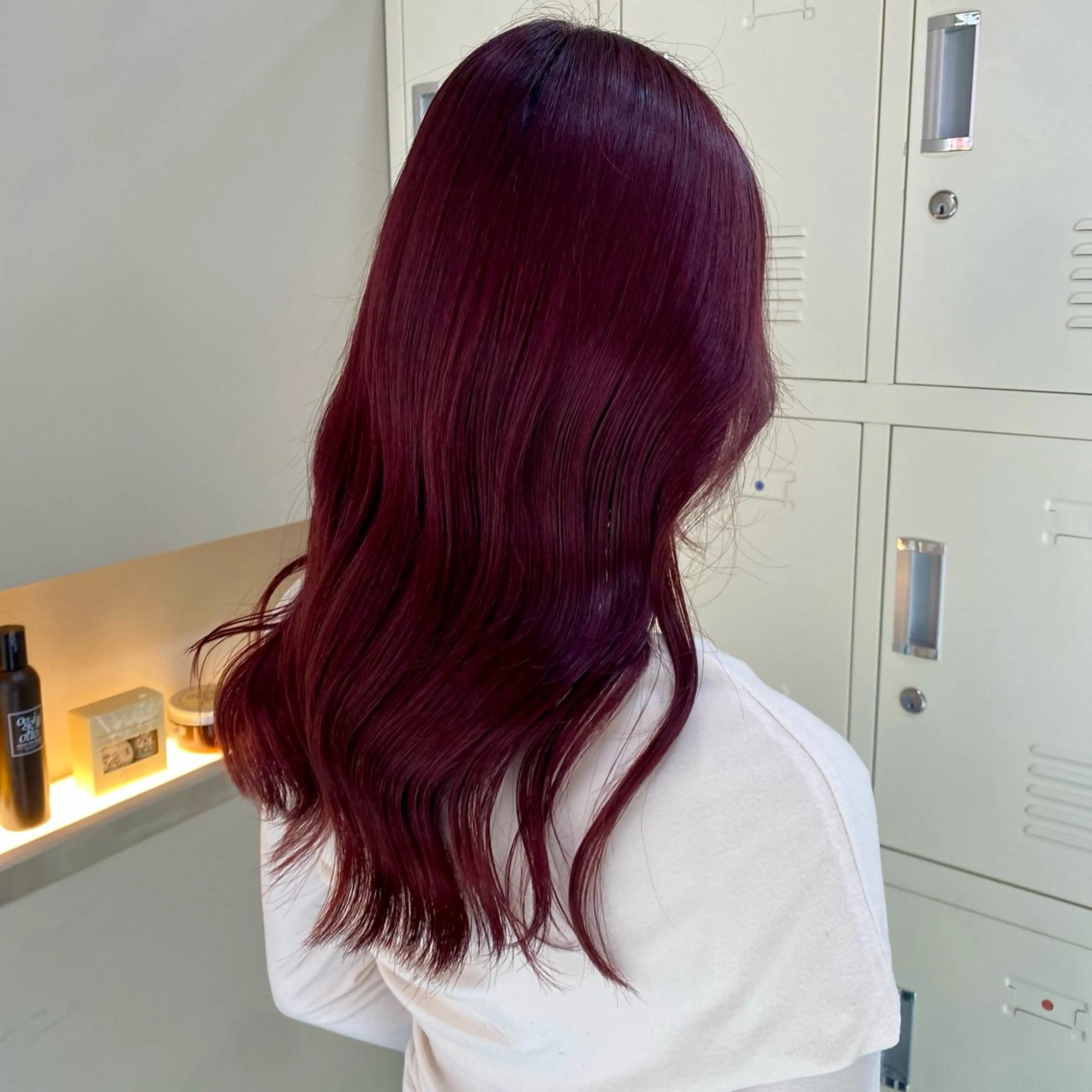 セミロング カラー 惣木 菜穂のヘアスタイル