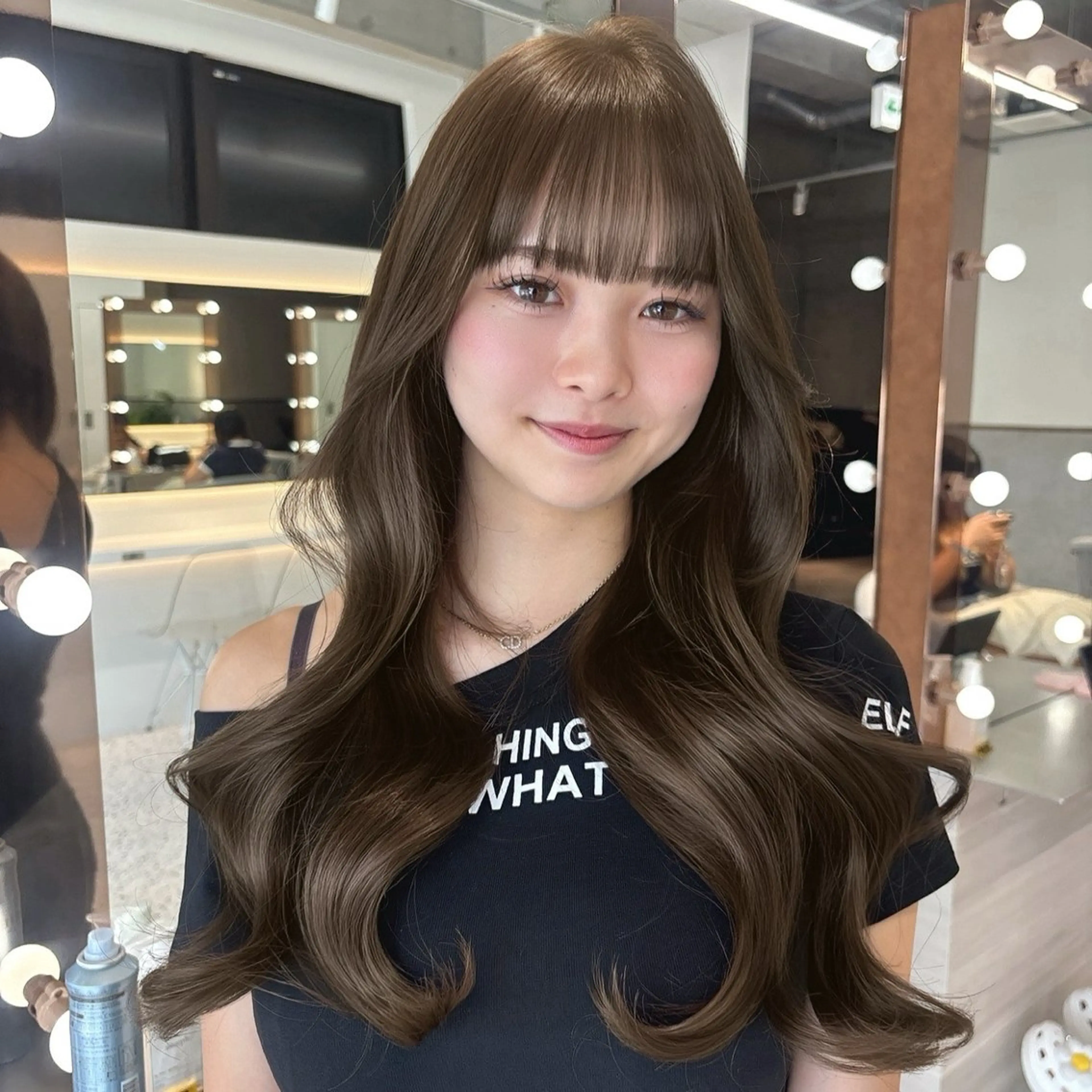 ロング カラー ベージュカラー ブリーチ ダブルカラー ヘーゼル ブリーチなしカラー ヘアカラー 🍒ブリーチなしカラ ー／Sakura🍒のヘアスタイル