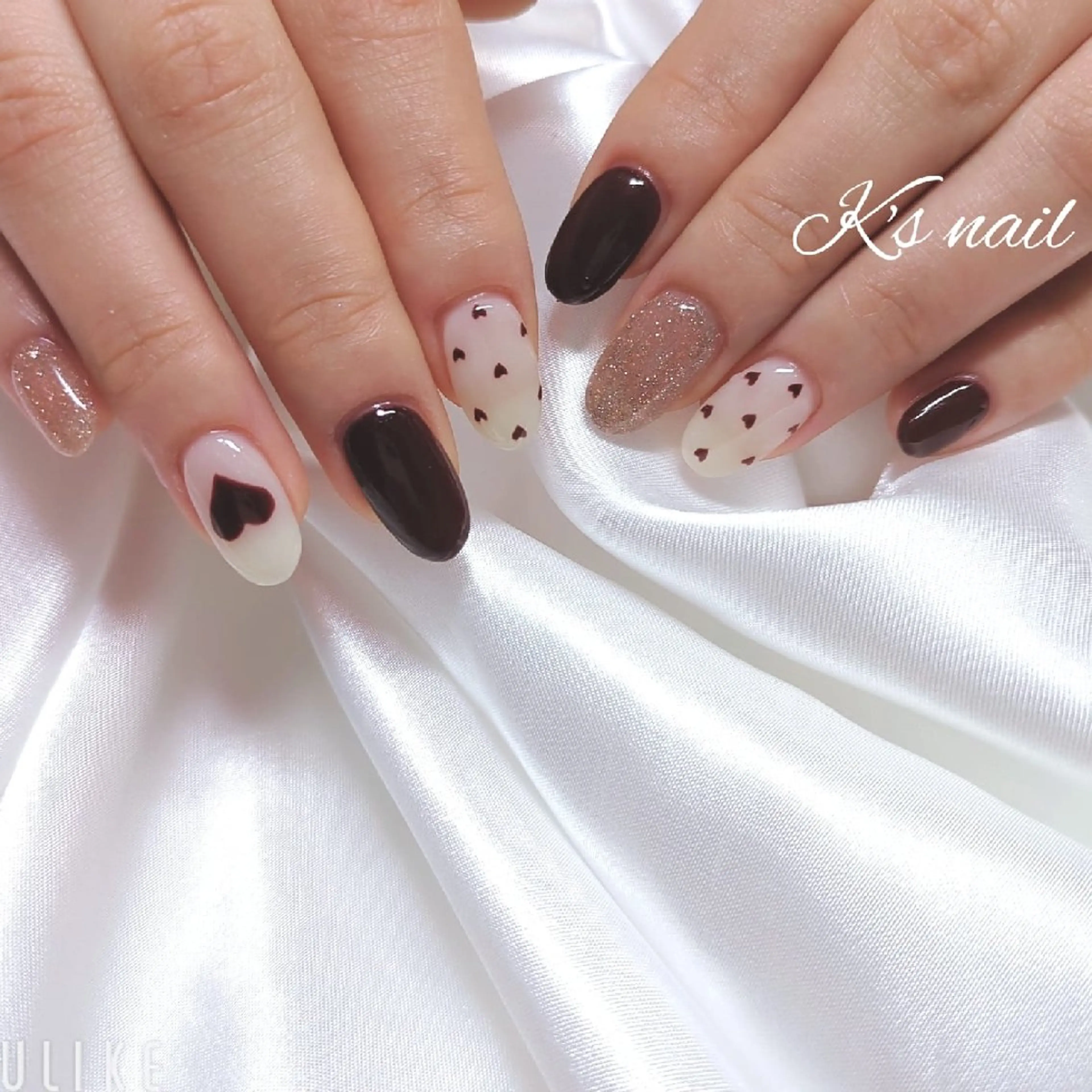ネイル ハート ハンドネイル K's nail kotoeのネイルデザイン