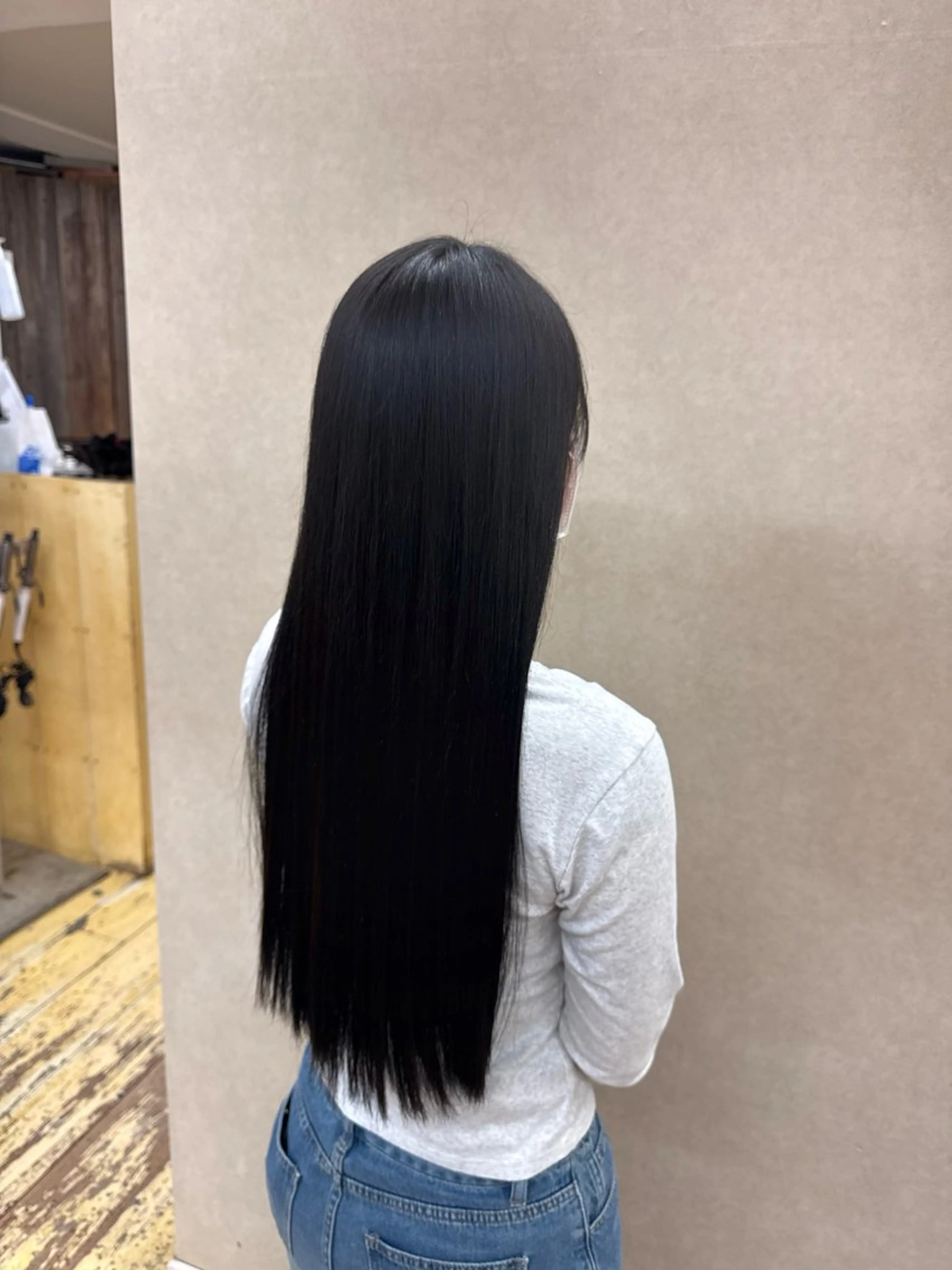 ロング カラー ヘアカラー トリートメント 柔らかい透明感カラー 🎀クルミ🎀のヘアスタイル