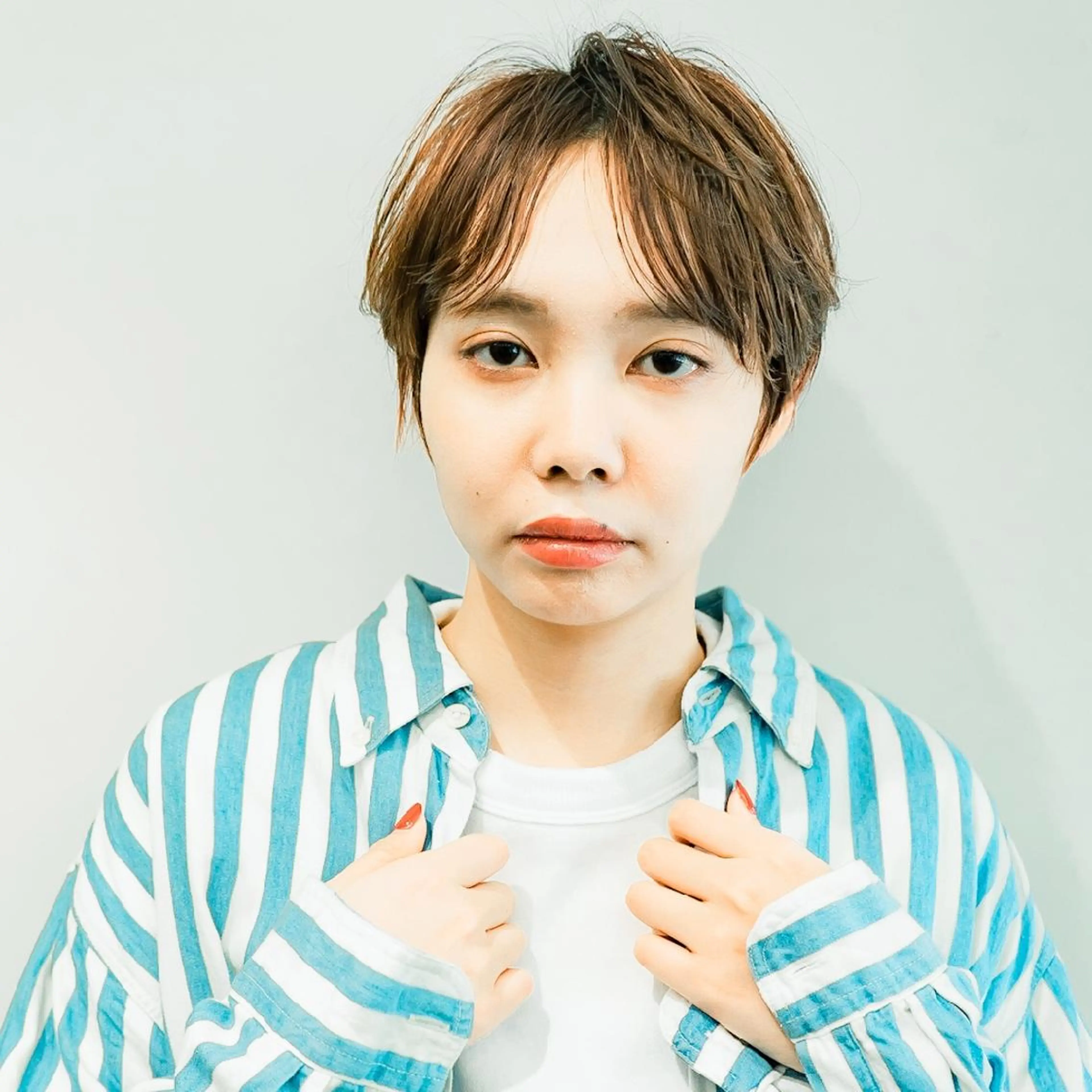 ショート ショートヘア カット ヘアカラー トリートメント 天王寺髪質改善なら よしみさん✨のヘアスタイル