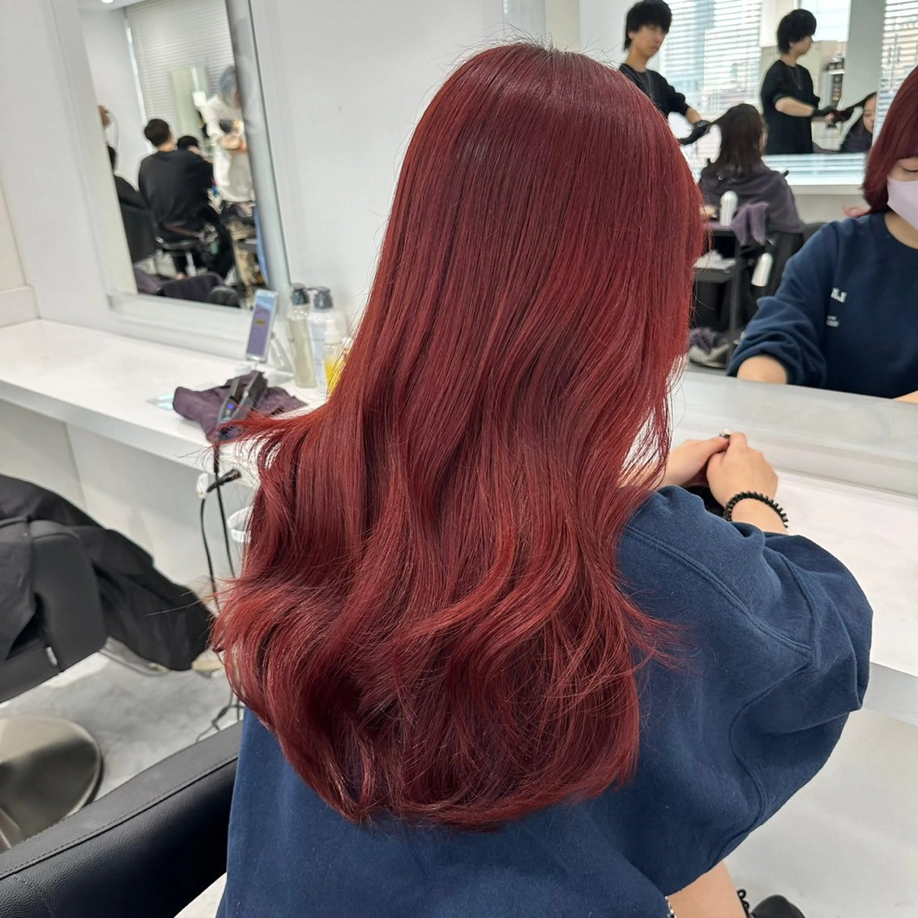 ロング カラー レッドカラー ヘアカラー 💖トレンド秋冬 カラー💖FUTAのヘアスタイル