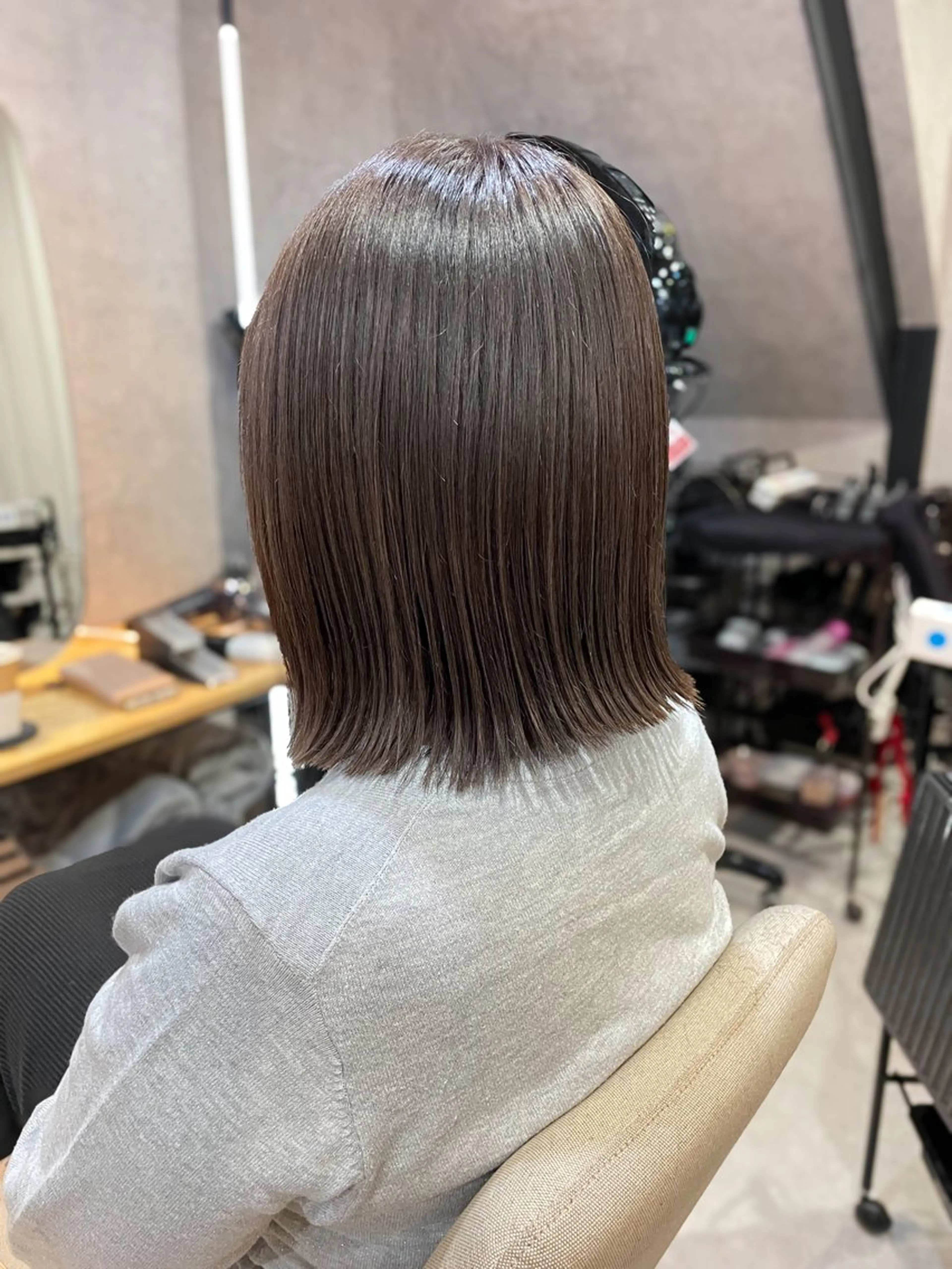 ミディアム HAILEY所属・ブリーチ・縮毛矯正 特化　山下良孝✂️のヘアスタイル