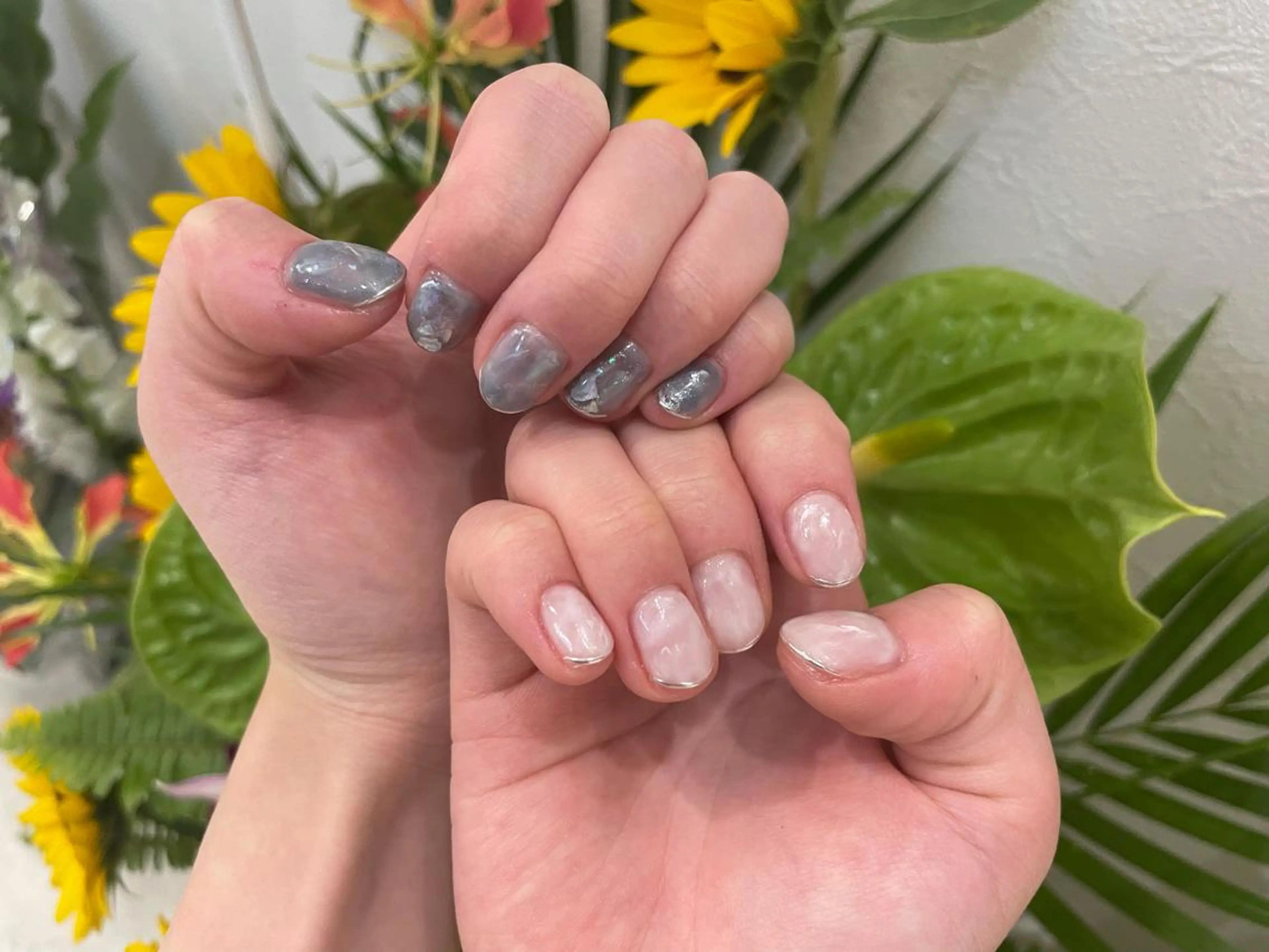 ネイル 持ち込み ニュアンスネイル ハンドネイル miu nail所属・MIUNail YUMIのネイルデザイン