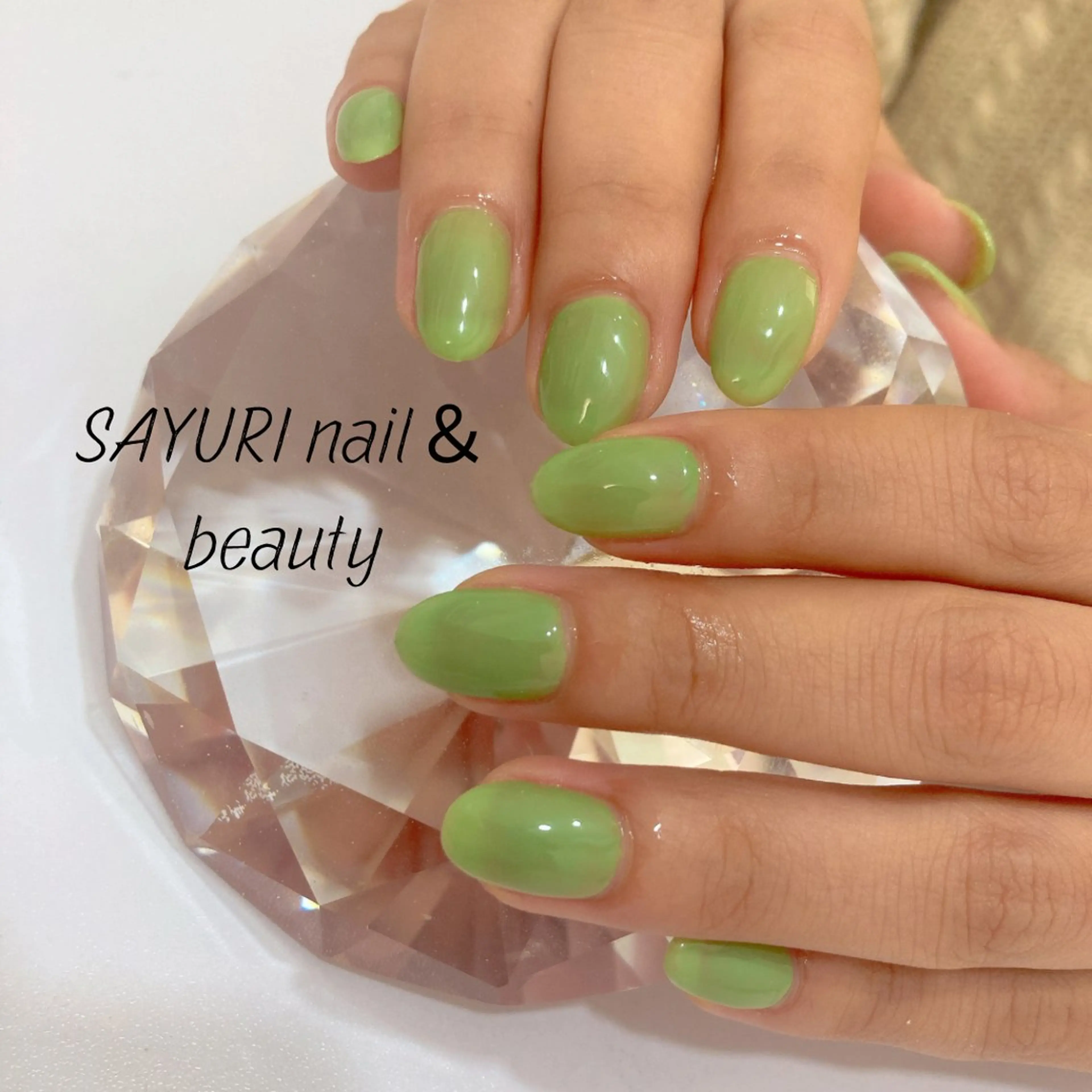 ネイル ワンカラーネイル 春ネイル ハンドネイル さゆりネイル&ビューティーサロン所属・古屋 早友里のネイルデザイン