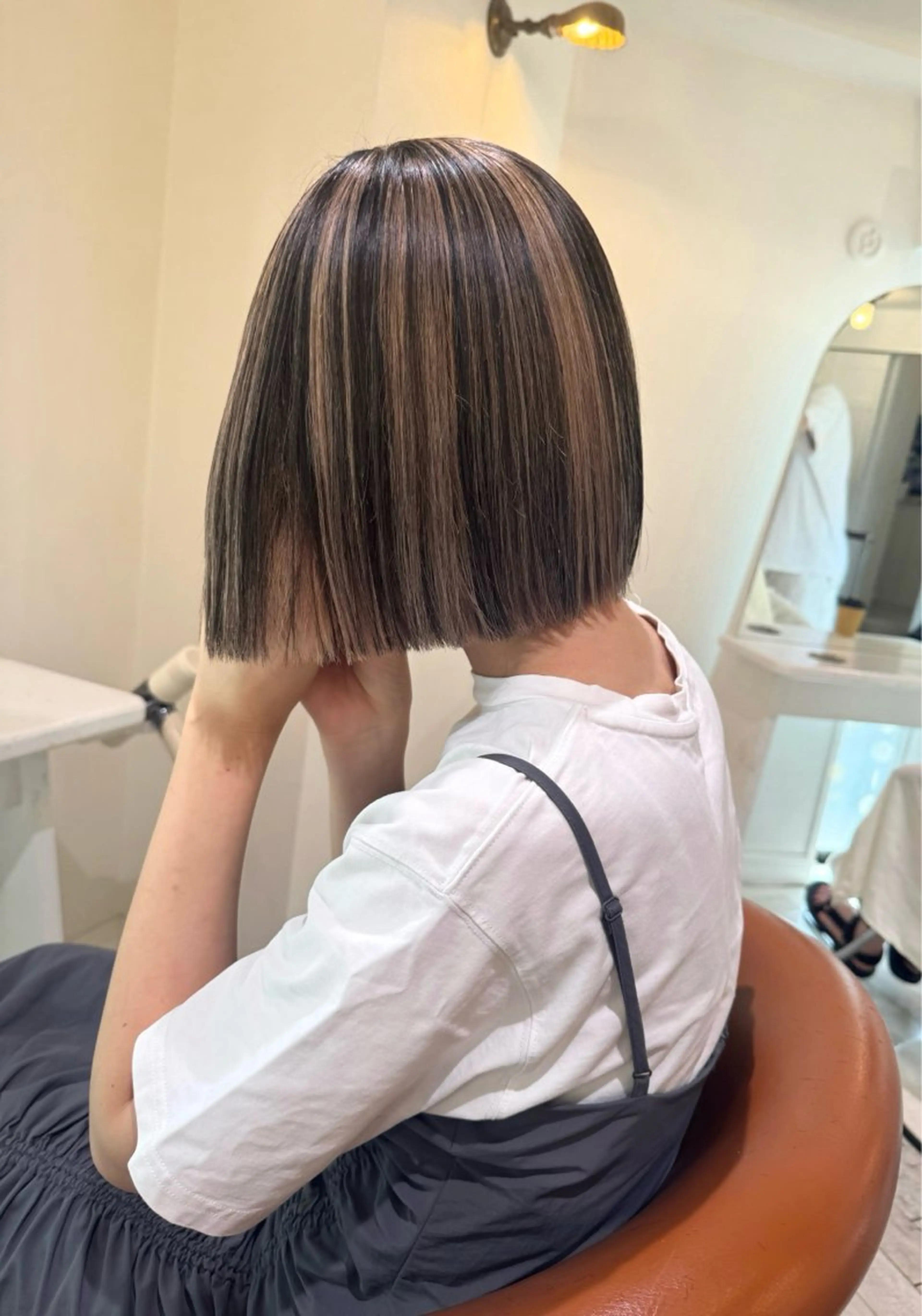 カラー ヘアカラー ブリーチカラー🎀 韓国風/寺門美優のヘアスタイル