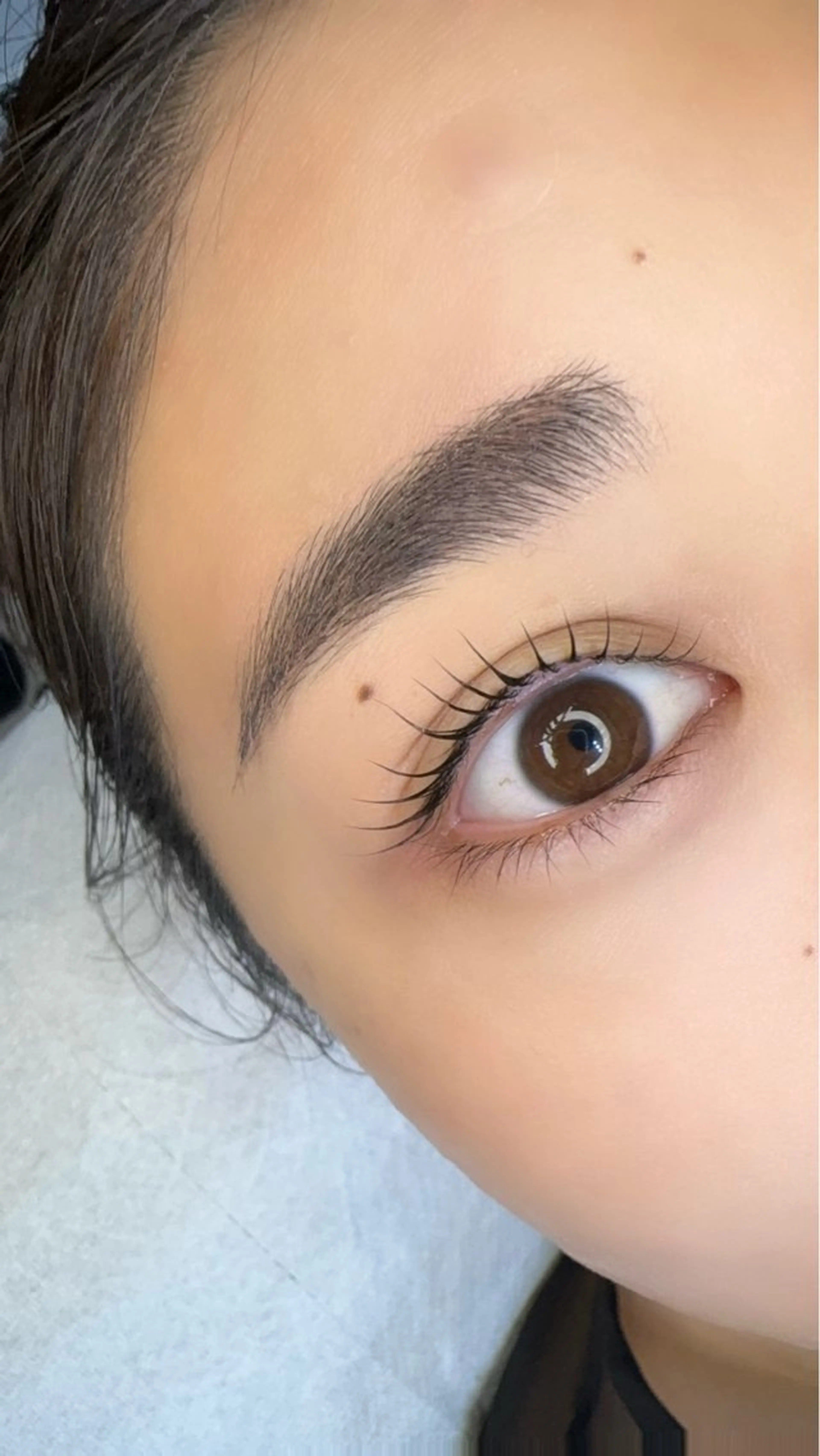 🖤黒ツヤティント仕上げ🖤海外ガールなまつげカールの写真