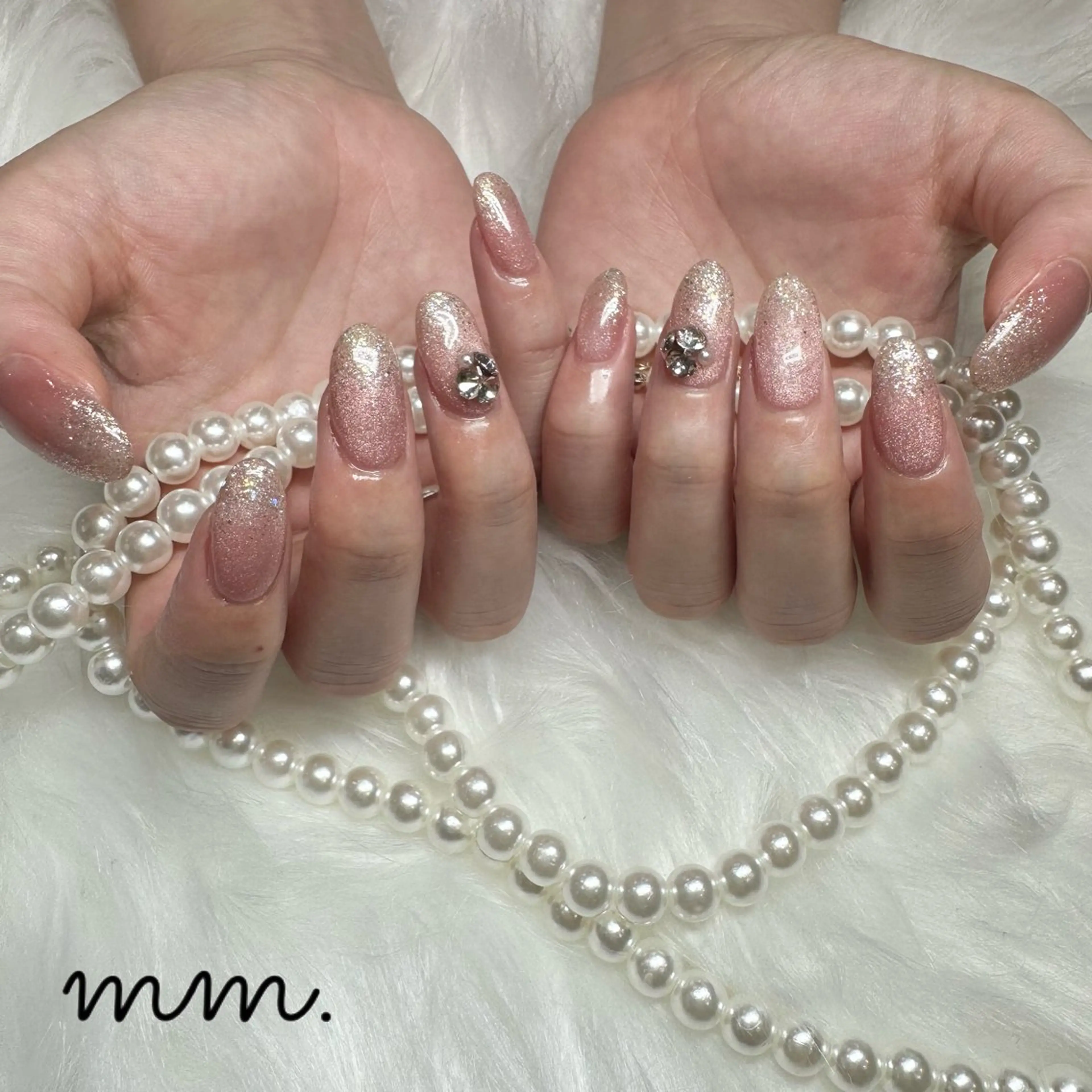 ネイル ハンドネイル 🩷🩵mm.大宮 Riyo🧸🩵🩷のネイルデザイン