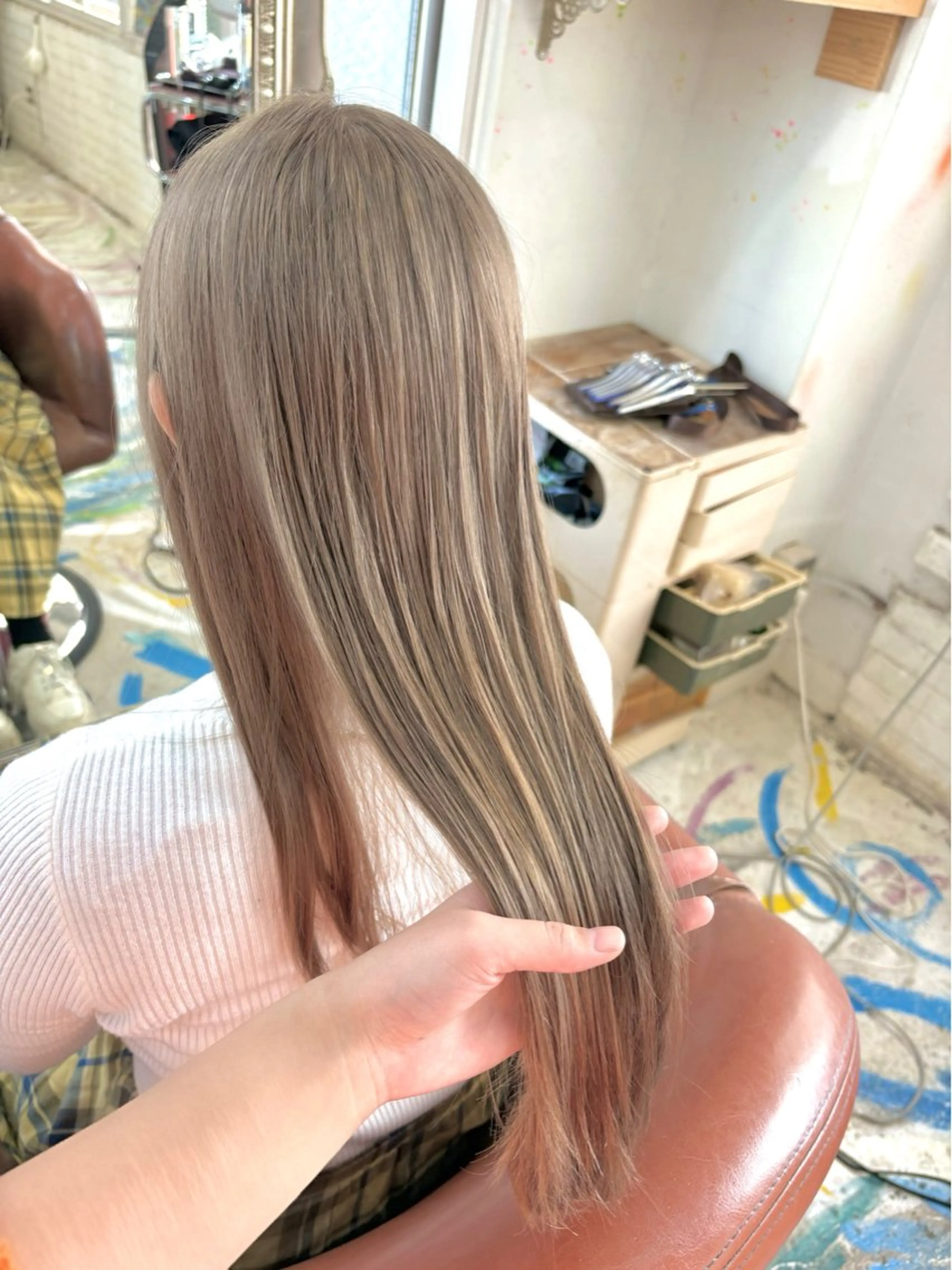 ロング ヘアカラー JuJu (orange)のマツエク・マツパデザイン