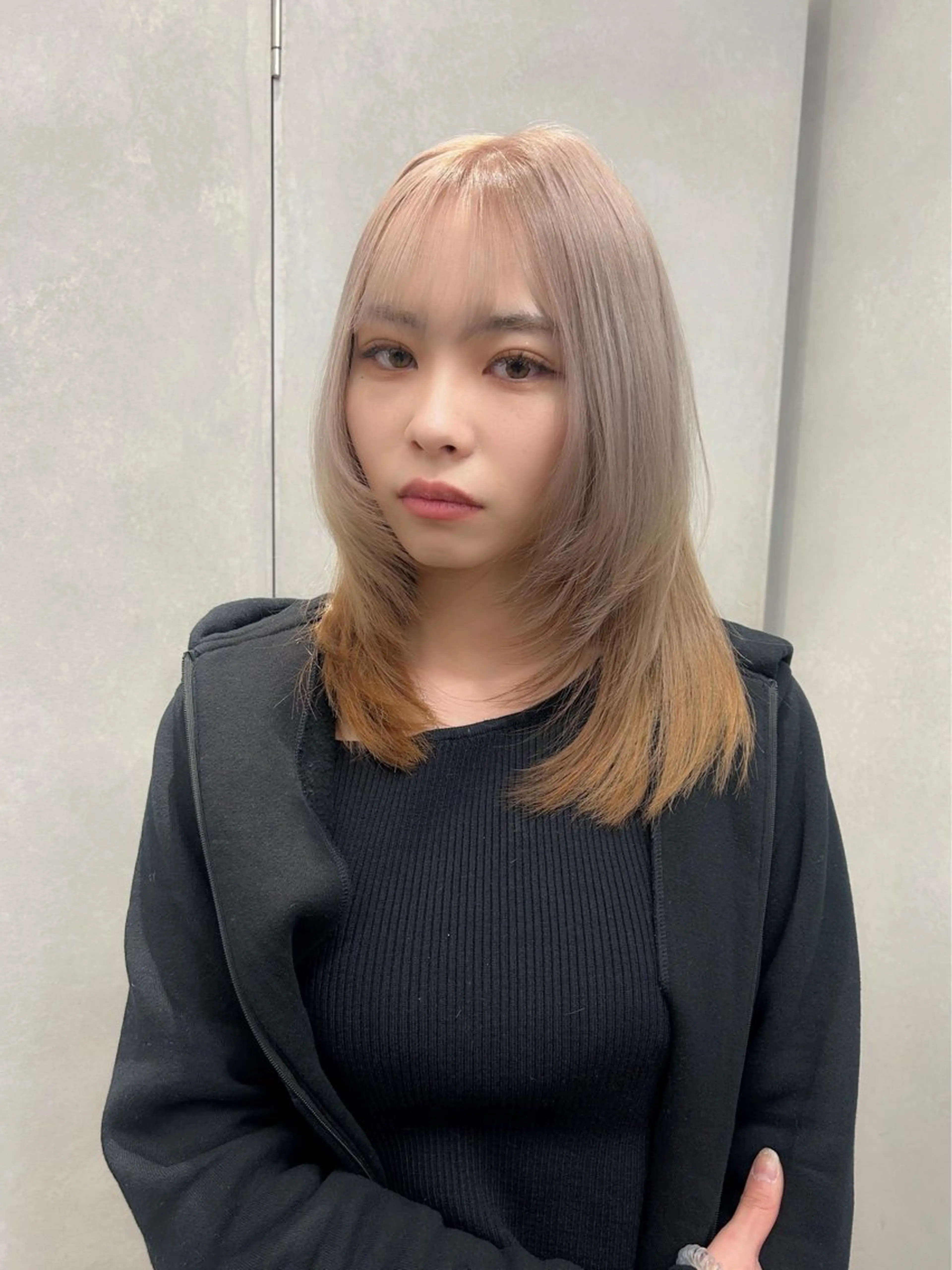 セミロング カラー 卒業式ヘアセット🎀 ヘアアレンジのヘアスタイル