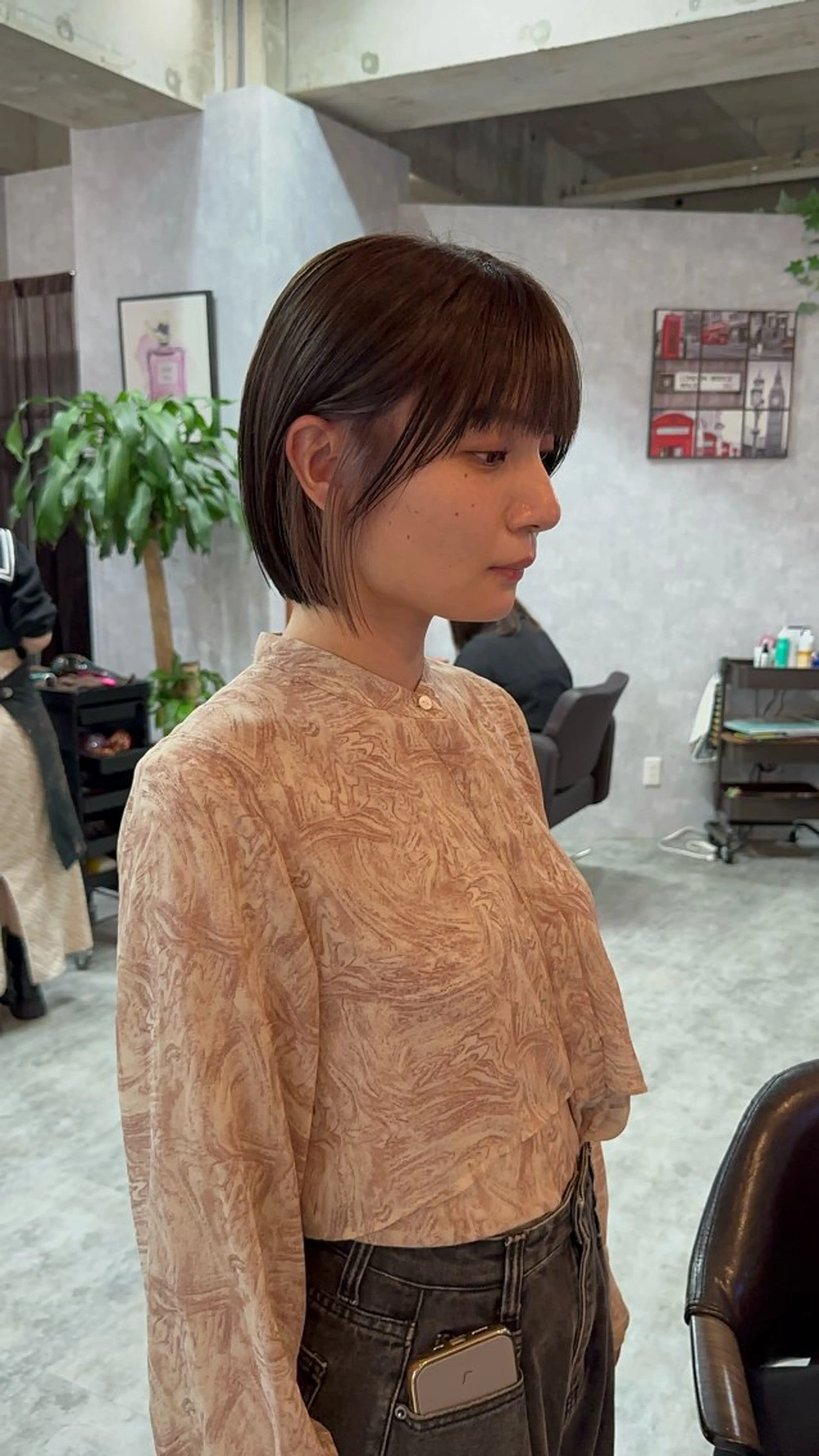 ショート 切りっぱなしボブ ショートボブ ハンサムショート 丸みショート ボブ ヘアカラー C’LD hair  produce /シールドヘア所属・モテ髪/ボブ/ショー ト/アダチフウトのヘアスタイル
