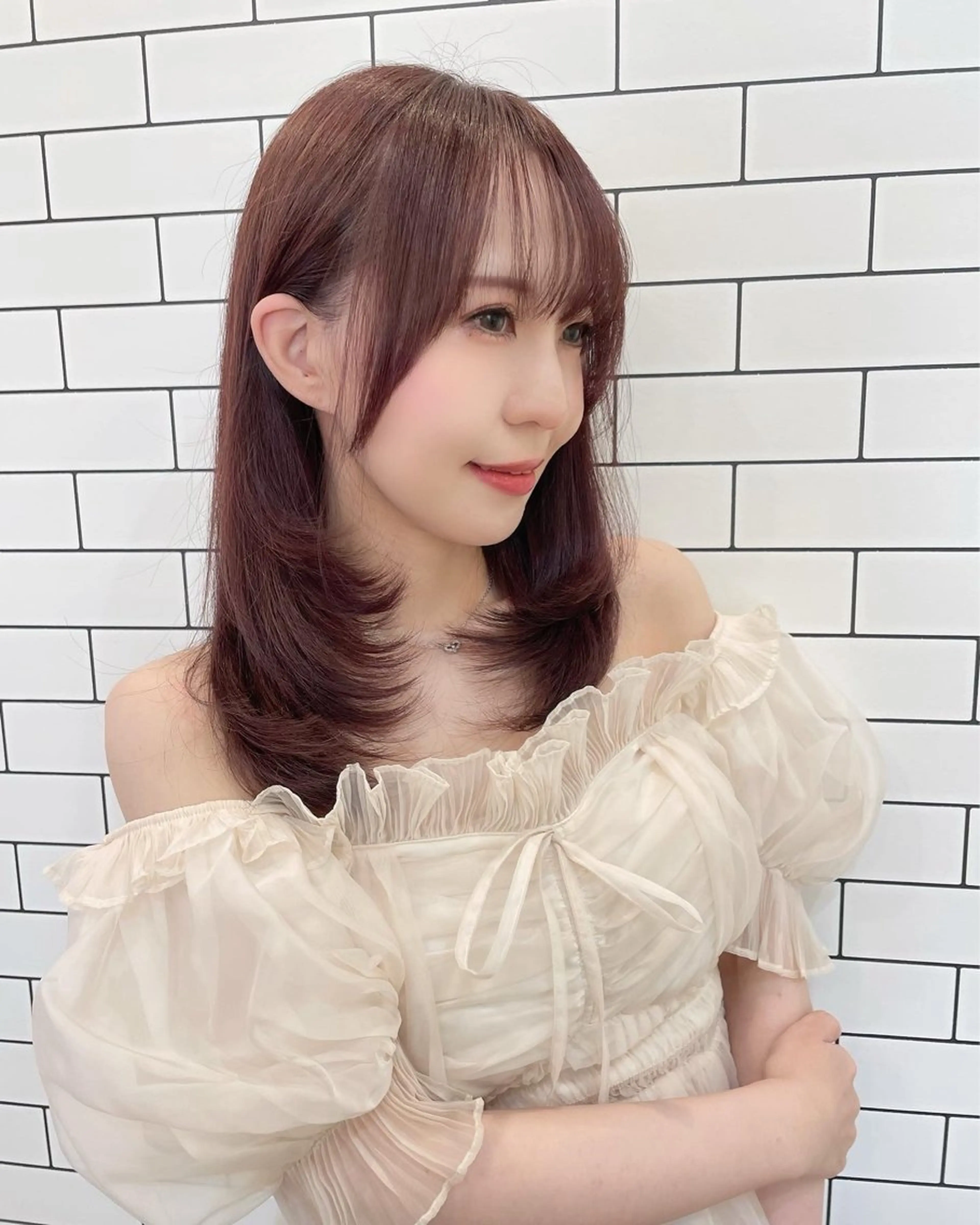 ミディアム カット ヘアカラー ﾅﾂﾐ/韓国ヘア/ レイヤーカット🎀のその他イメージ