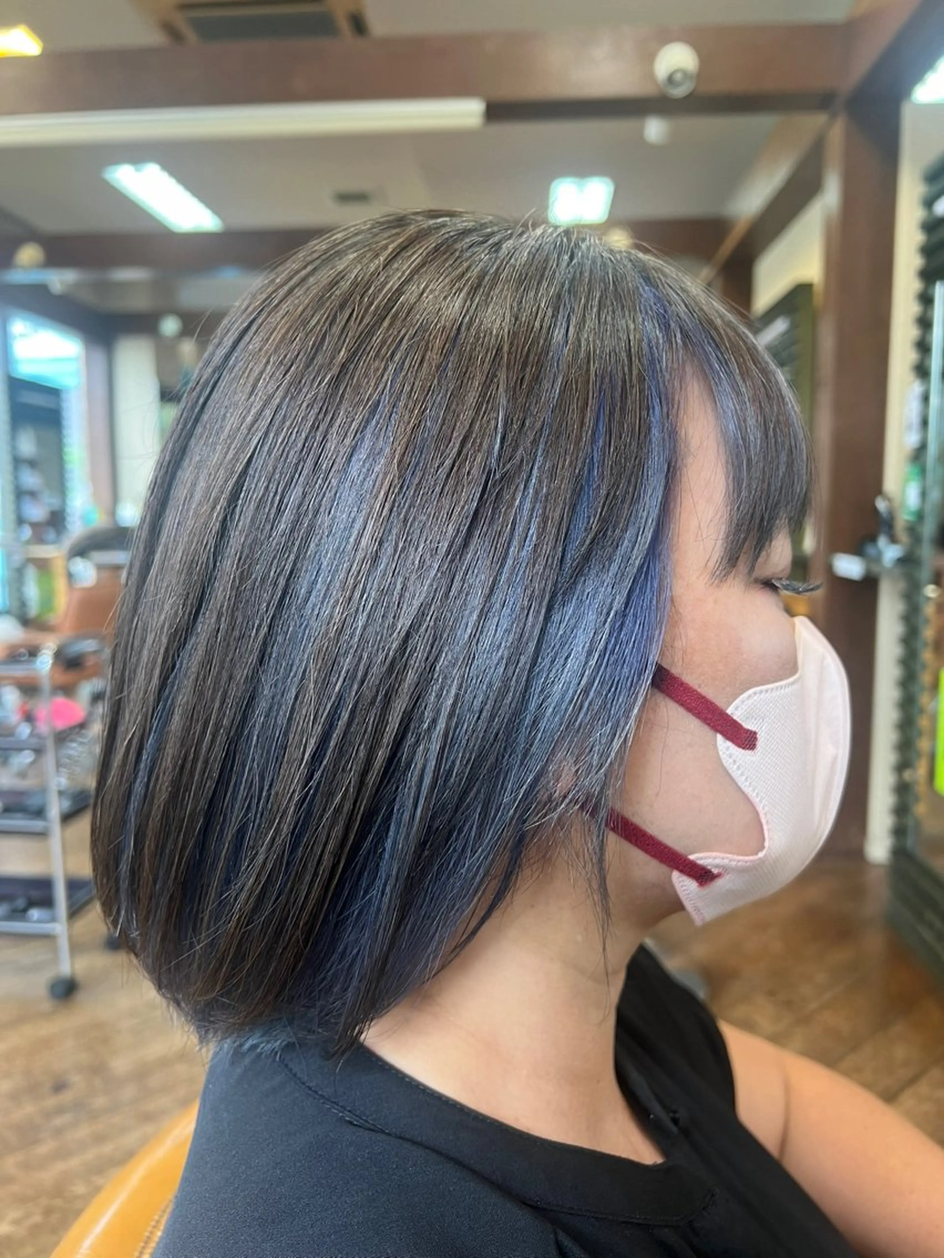 ミディアム カラー 奥田 勝亮のヘアスタイル