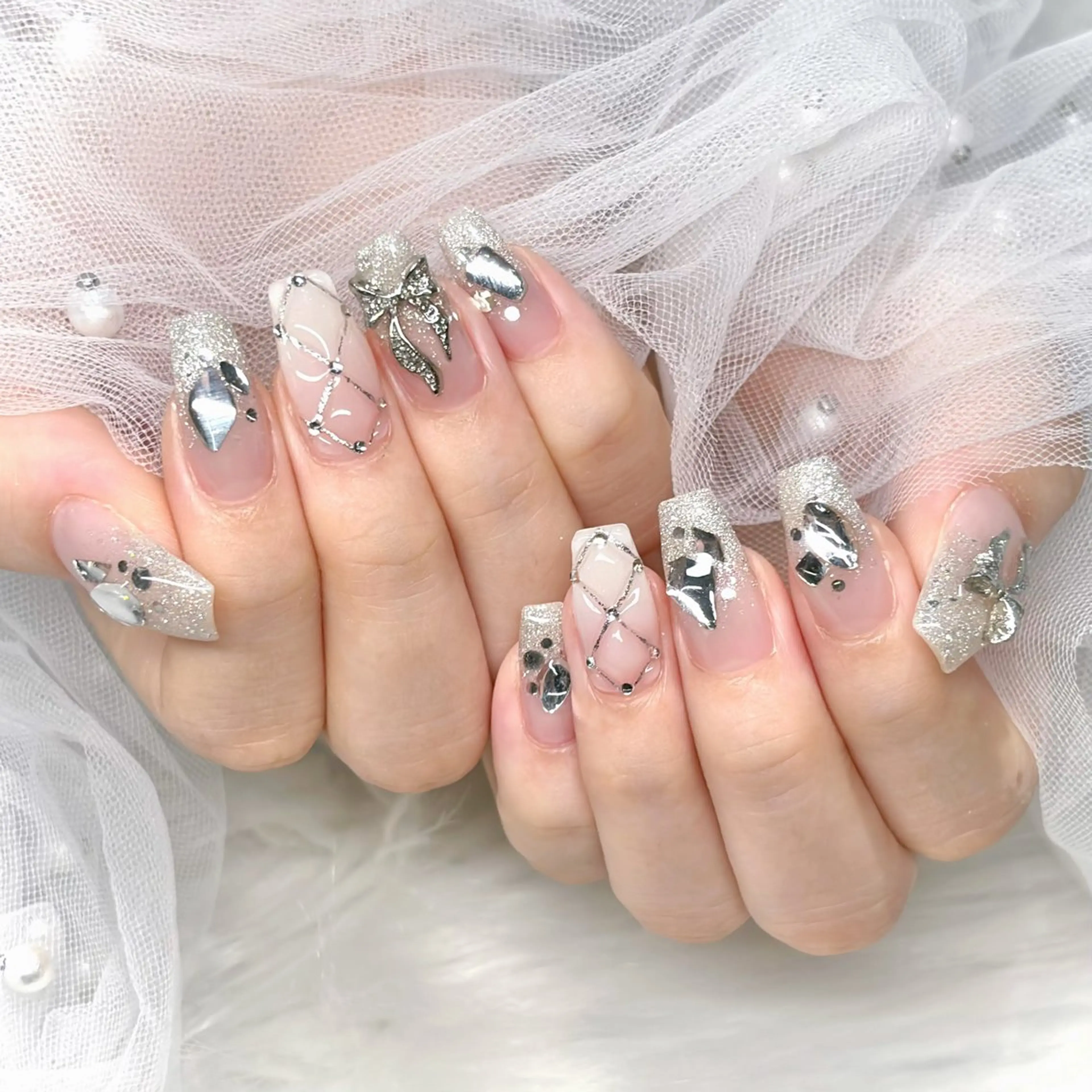 ネイル WAKANA 𖤐 ̖́-のネイルデザイン