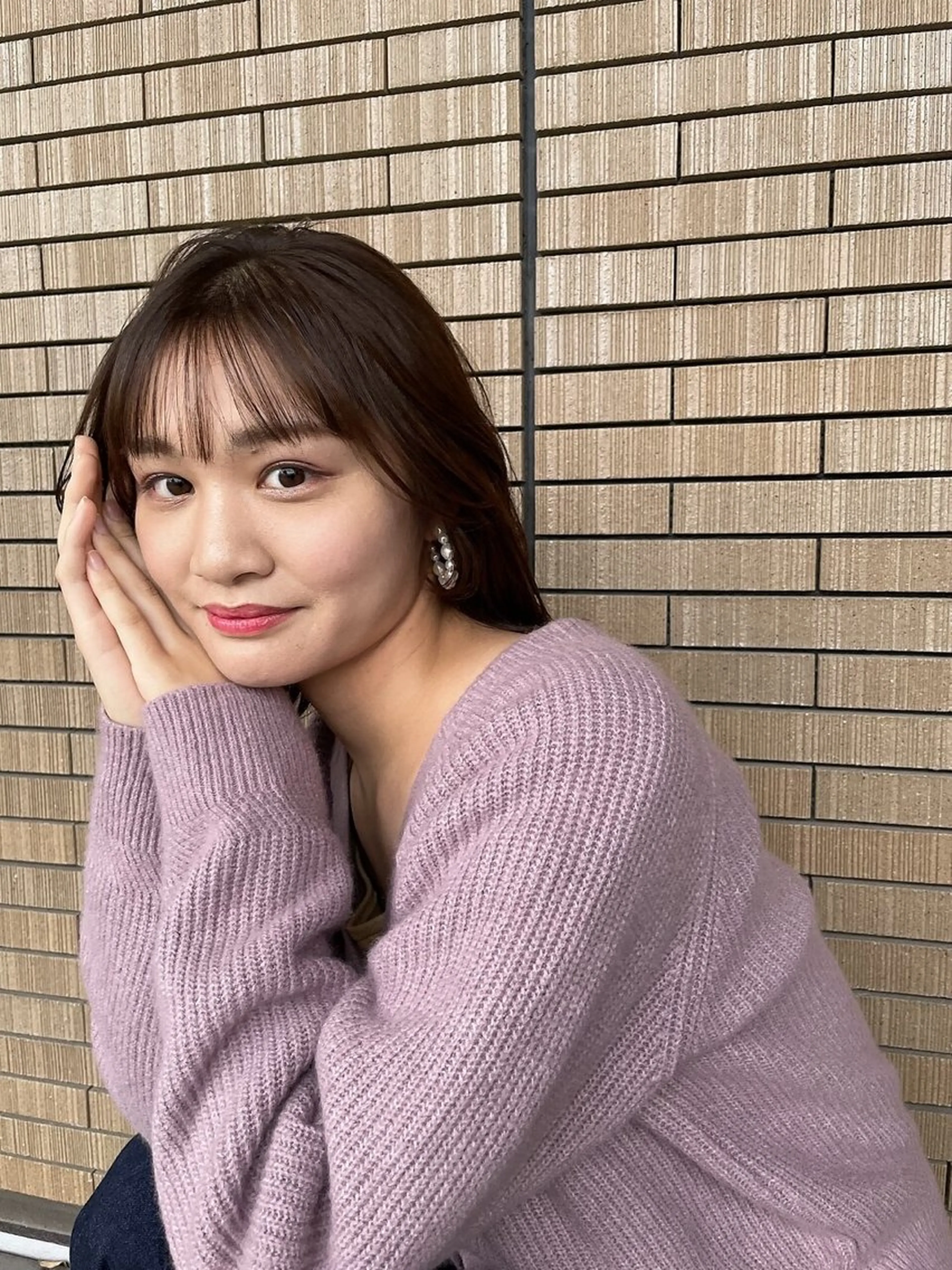 セミロング カラー 髪質改善 縮毛矯正 トリートメント Hello Design Coconeel所属・髪質改善アンジュール かのんのヘアスタイル