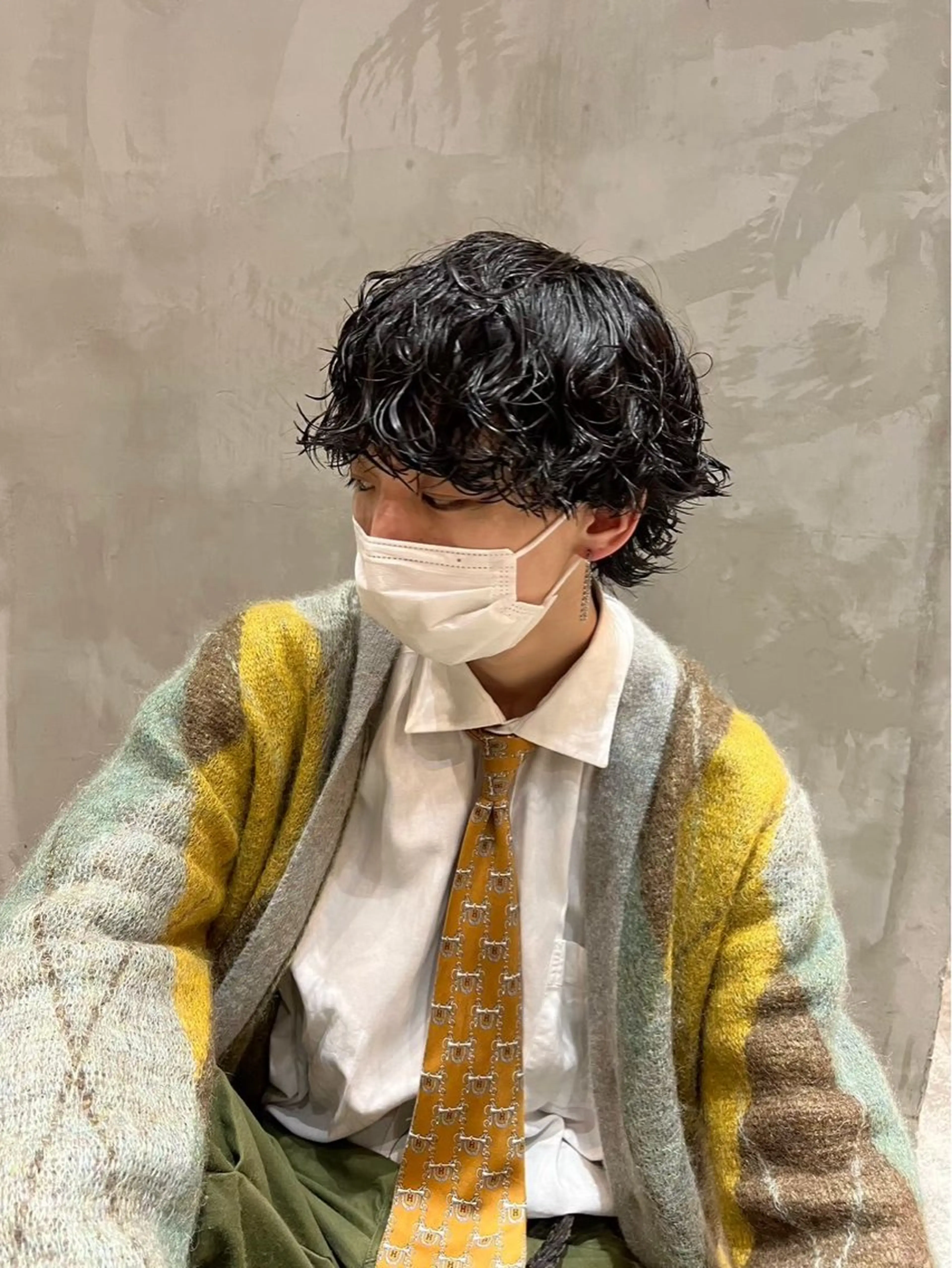 パーマ メンズ メンズパーマ 波巻きパーマ ブリーチ/パーマ特化 片平和寿のヘアスタイル